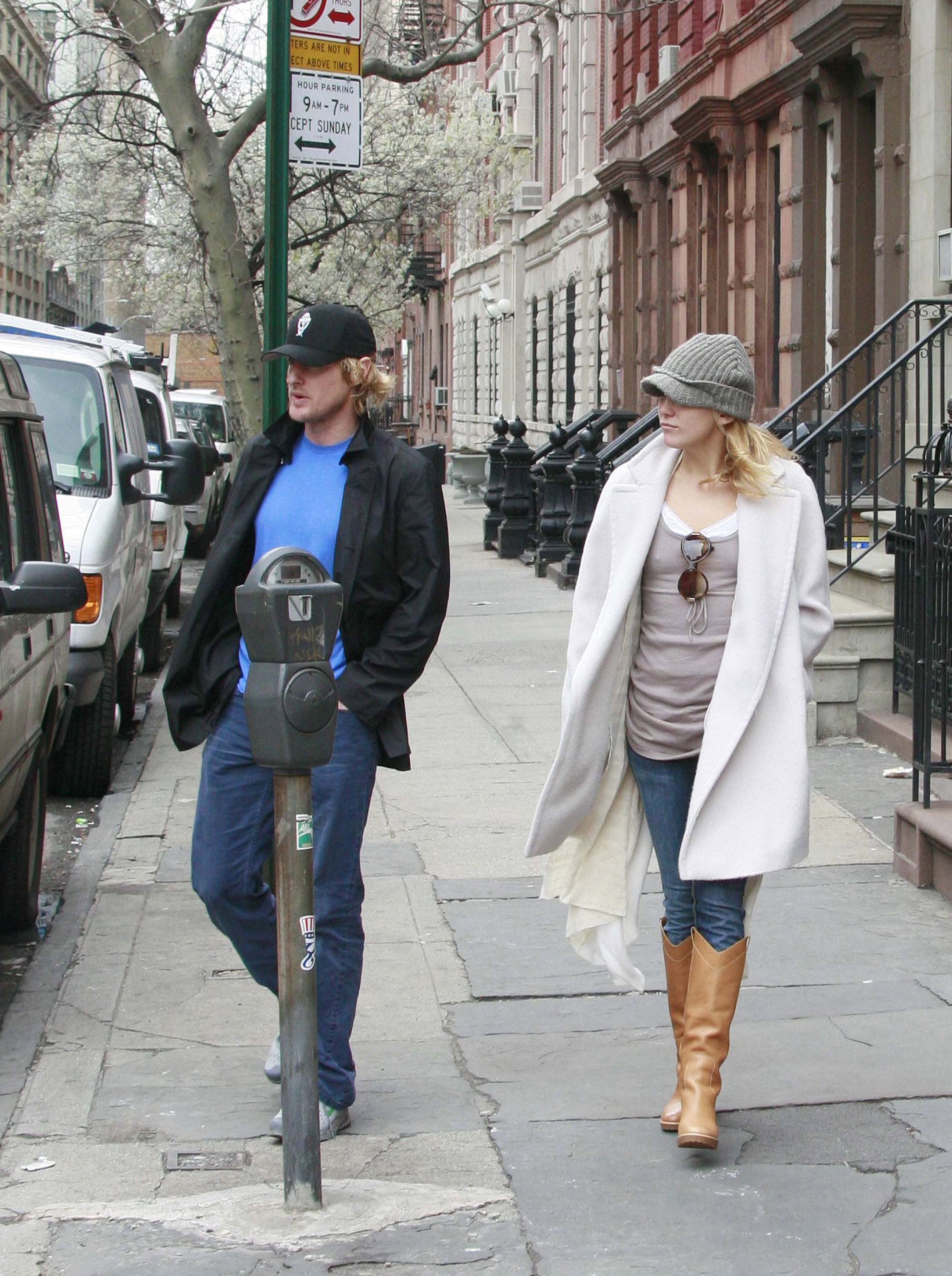 Owen Wilson and Kate Hudson in New York on April 19, 2007. | Source: Marcel Thomas/FilmMagic/Getty Images