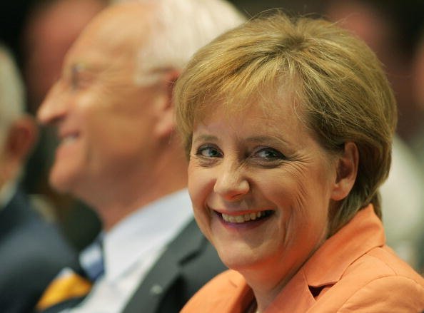 Angela Merkel, Dortmund, 2005 | Quelle: Getty Images
