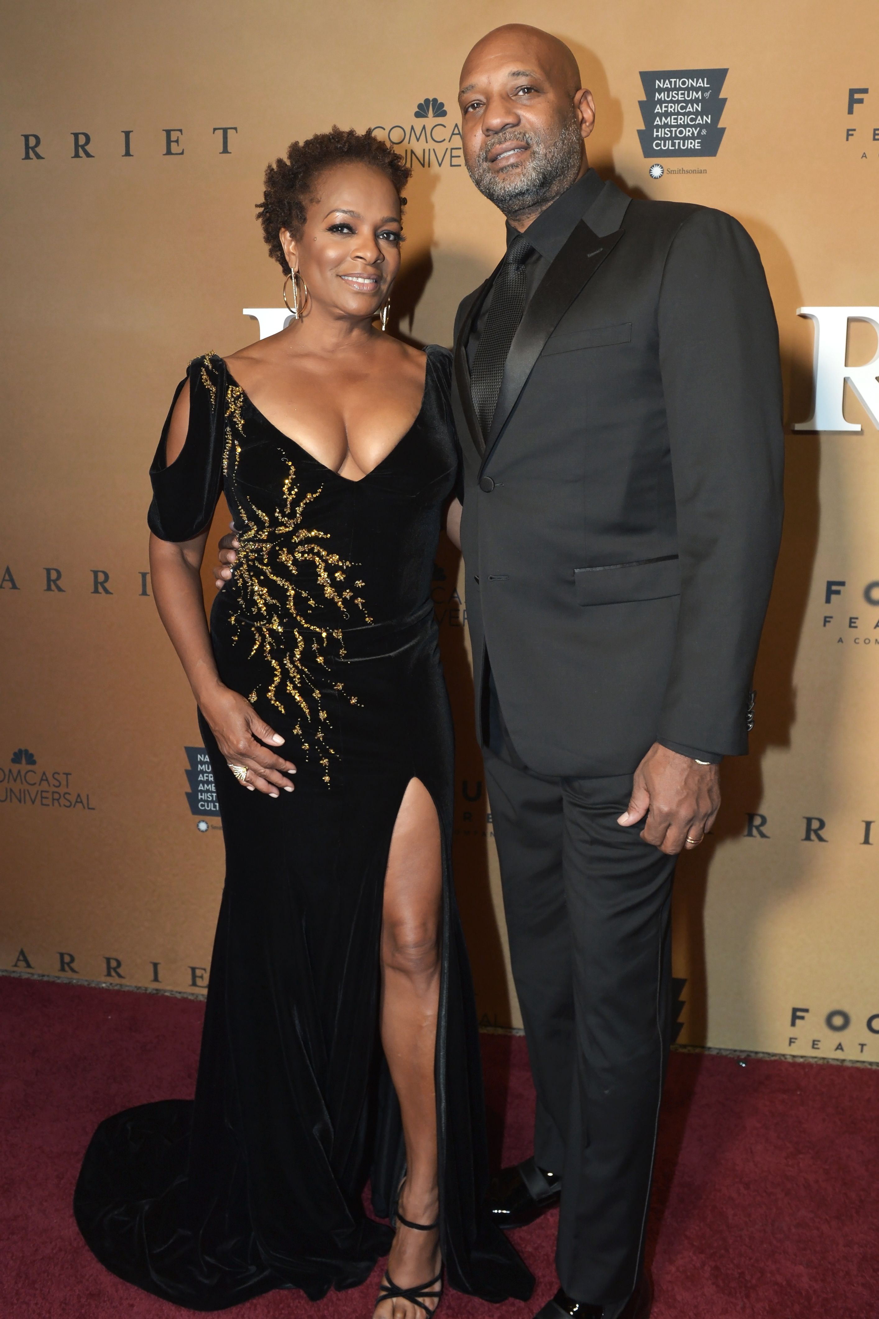 Vanessa Bell Calloway and her husband Anthony Calloway at the Washington, DC premiere of "Harriet" on October 22, 2019 in Washington, DC | Photo: Getty Images 