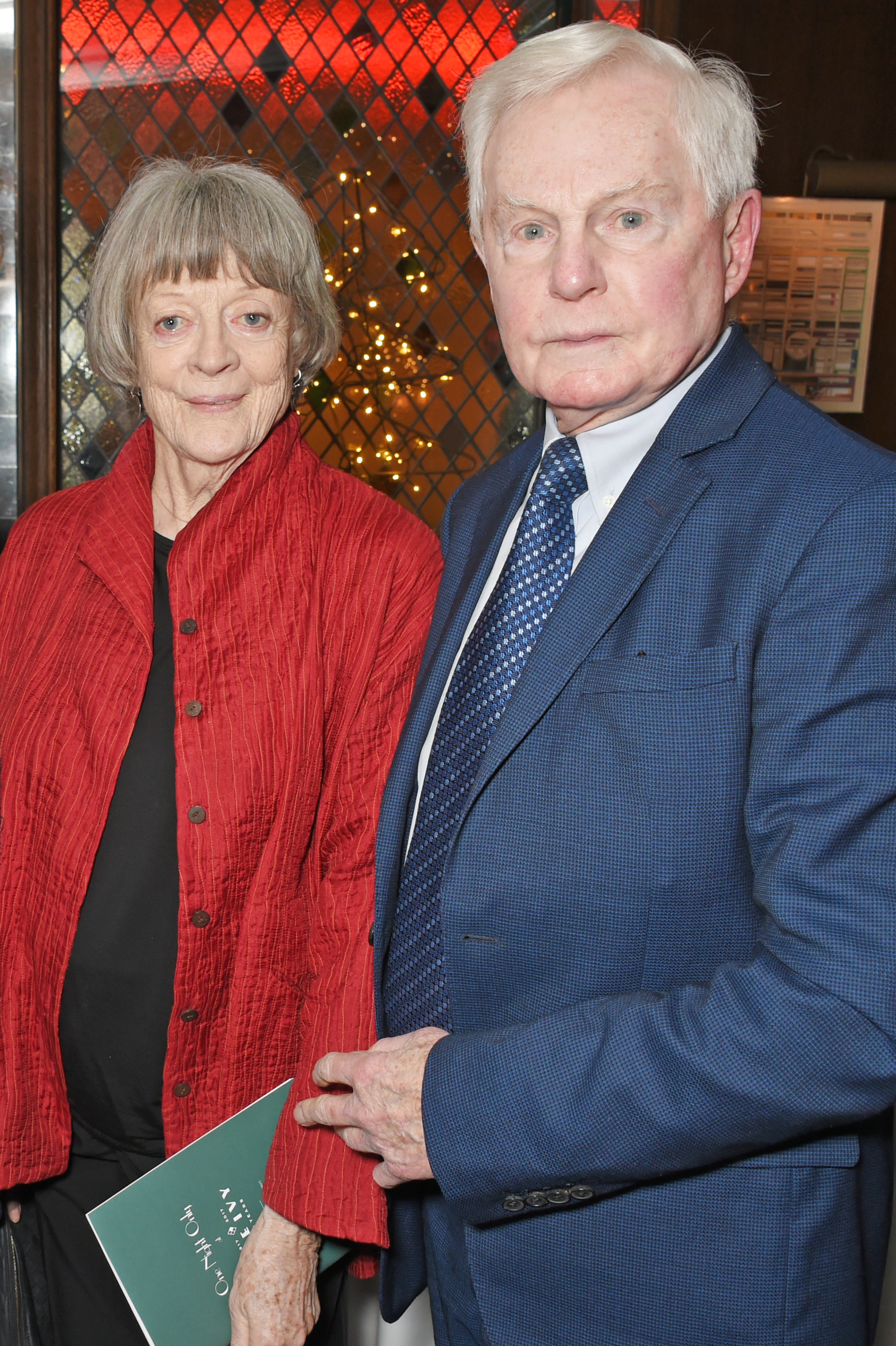 Maggie Smith and Derek Jacobi attend "One Night Only At The Ivy" on December 10, 2017, in London, England. | Source: Getty Images