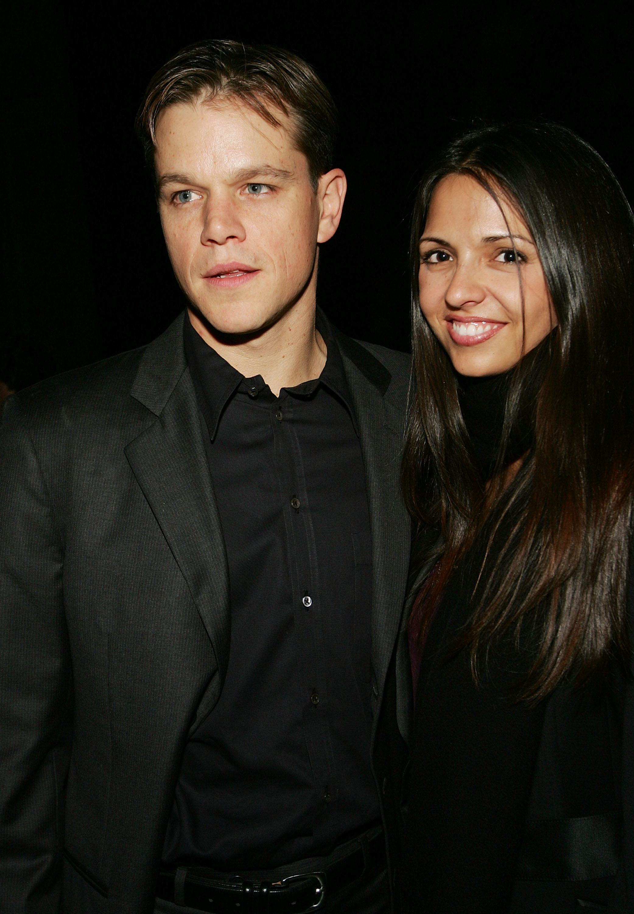 Matt Damon and Luciana Barroso attend the "Syriana" premiere after party on November 20, 2005 | Source: Getty Images