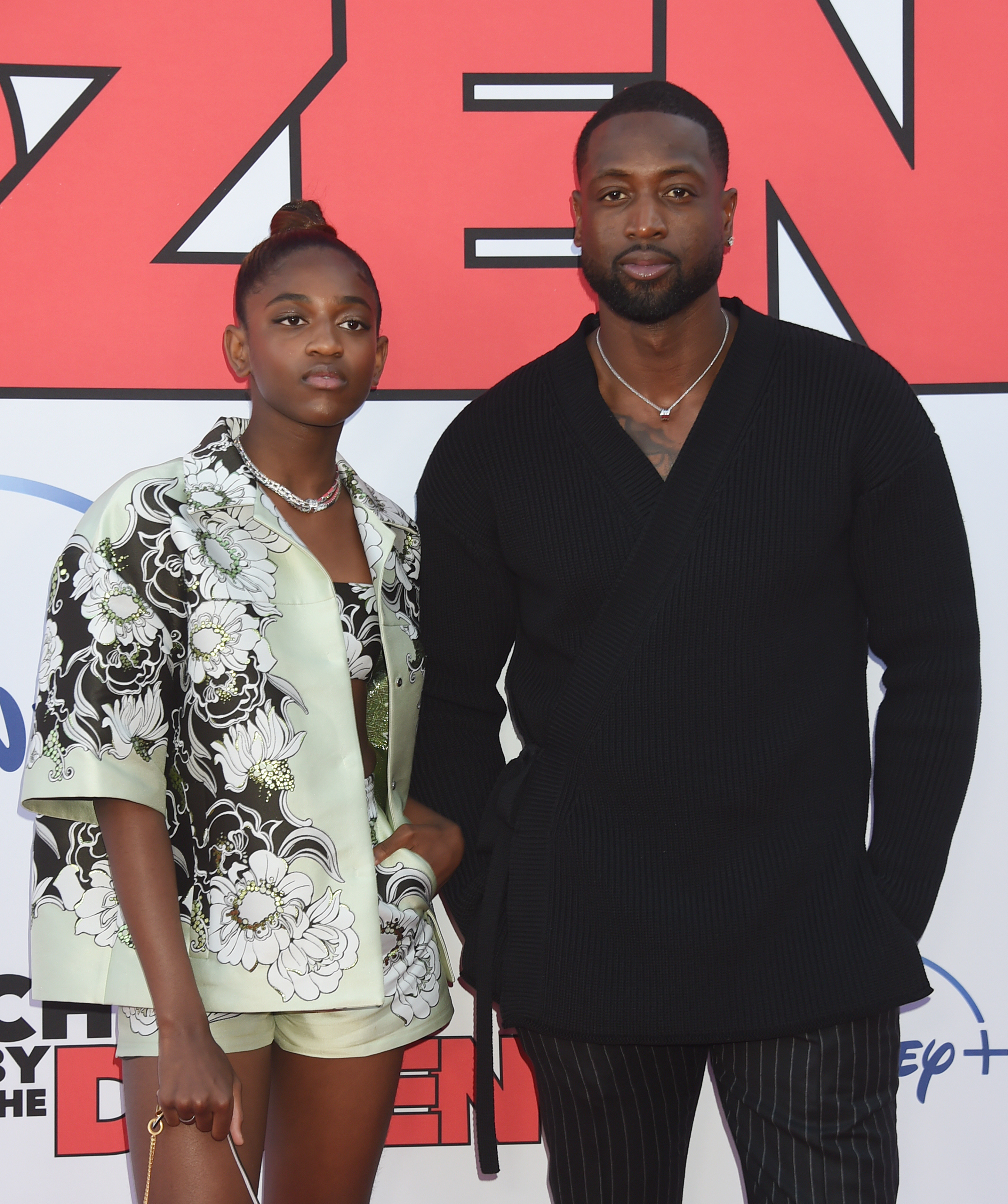 Zaya and Dwyane Wade at the premiere of "Cheaper By The Dozen" in Los Angeles, California on March 16, 2022 | Source: Getty Images