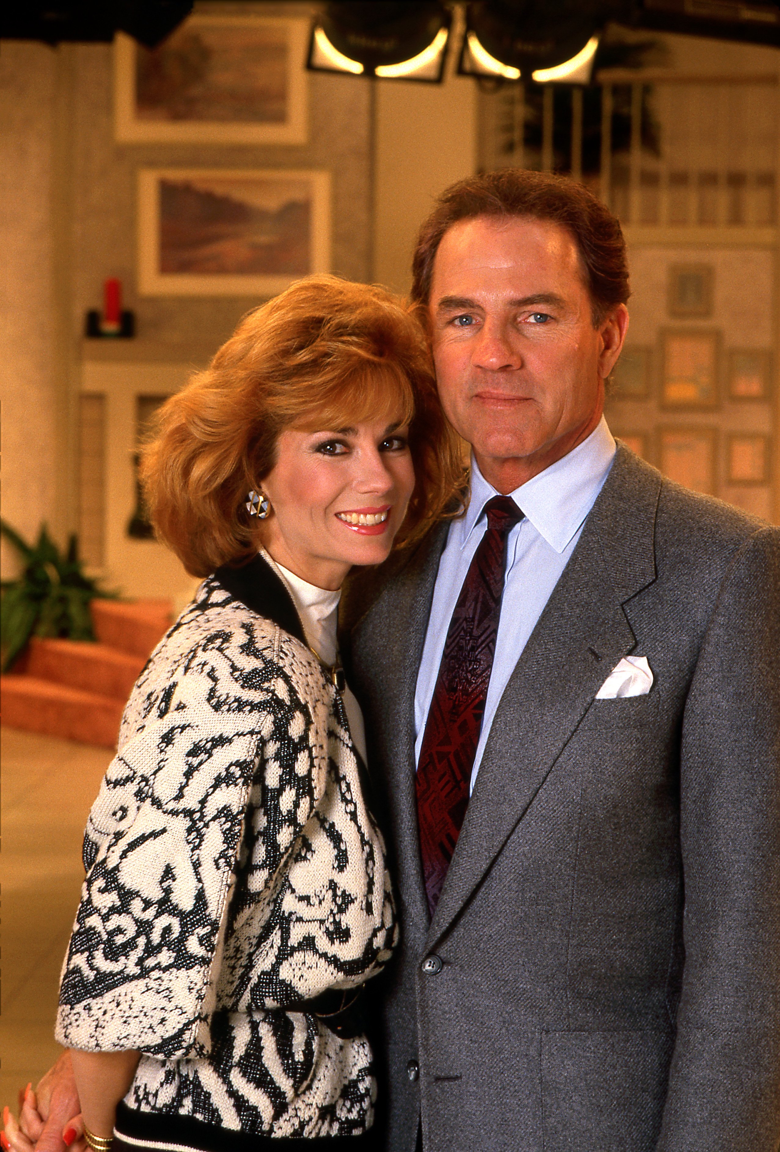 Kathie Lee and Frank Gifford on Good Morning America in 1988. | Source: Getty Images
