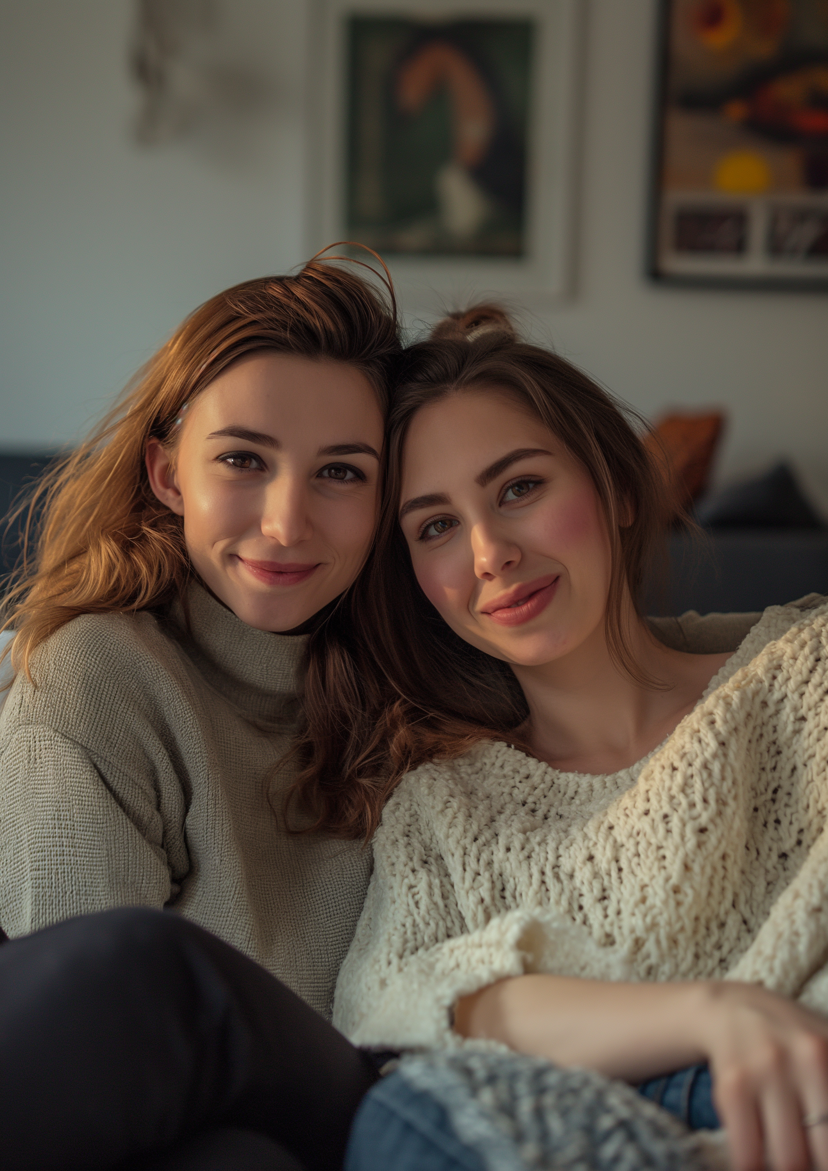 Two smiling women | Source: Midjourney