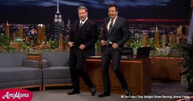 John Travolta still knows his 'Grease' dance moves, decades later (video)