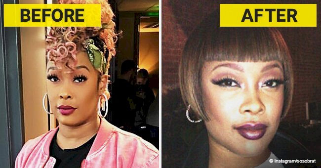 Da Brat heats up the talk by showing off her new bob hairstyle in recent photo