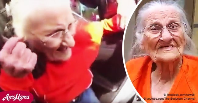 Une vidéo montre comment des policiers ont expulsé une vieille femme de 93 ans qui avait apparemment refusé de payer son loyer