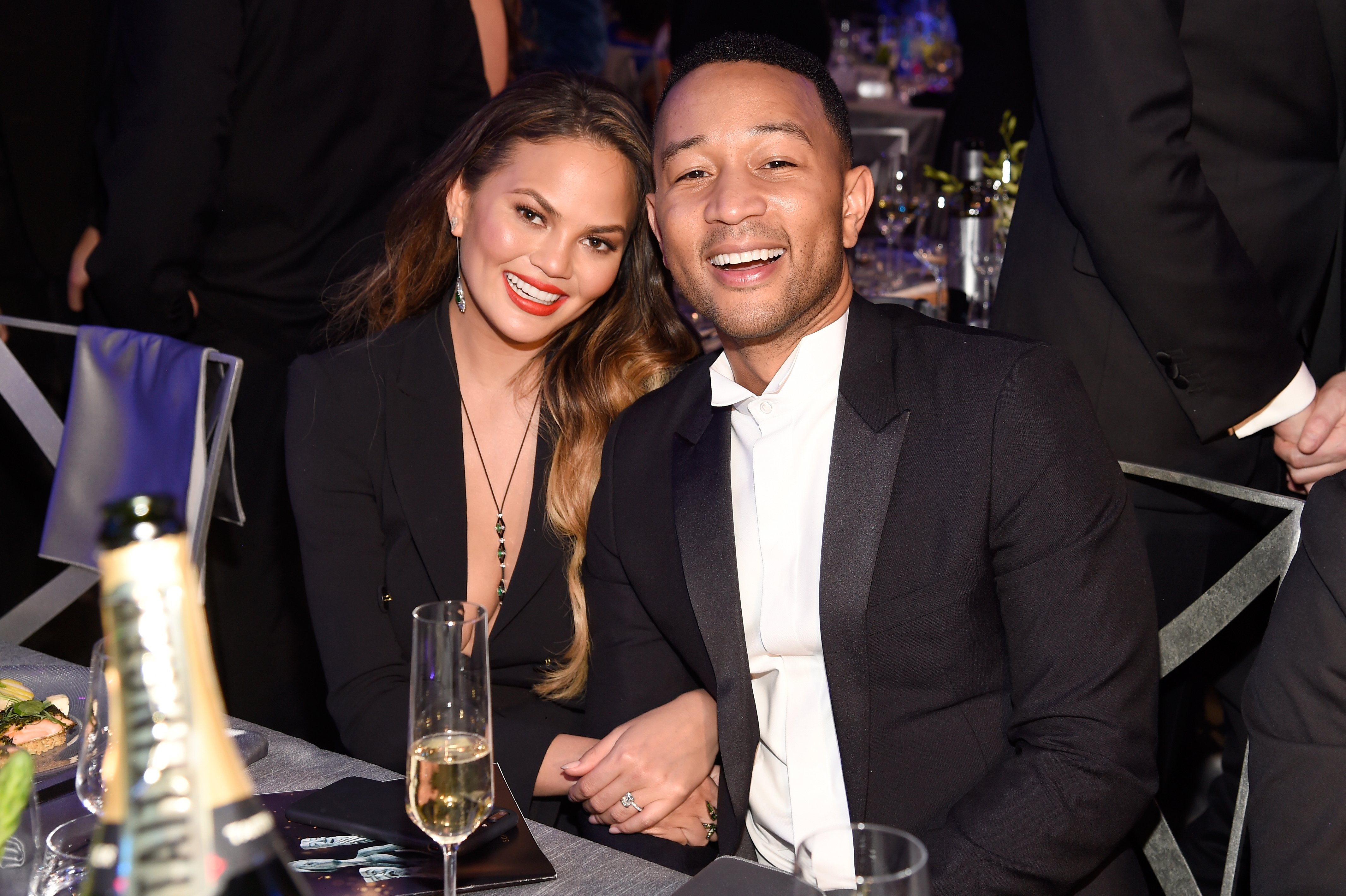 Chrissy Teigen and John Legend during The 23rd Annual Screen Actors Guild Awards on January 29, 2017 in Los Angeles, California | Photo: Getty Images