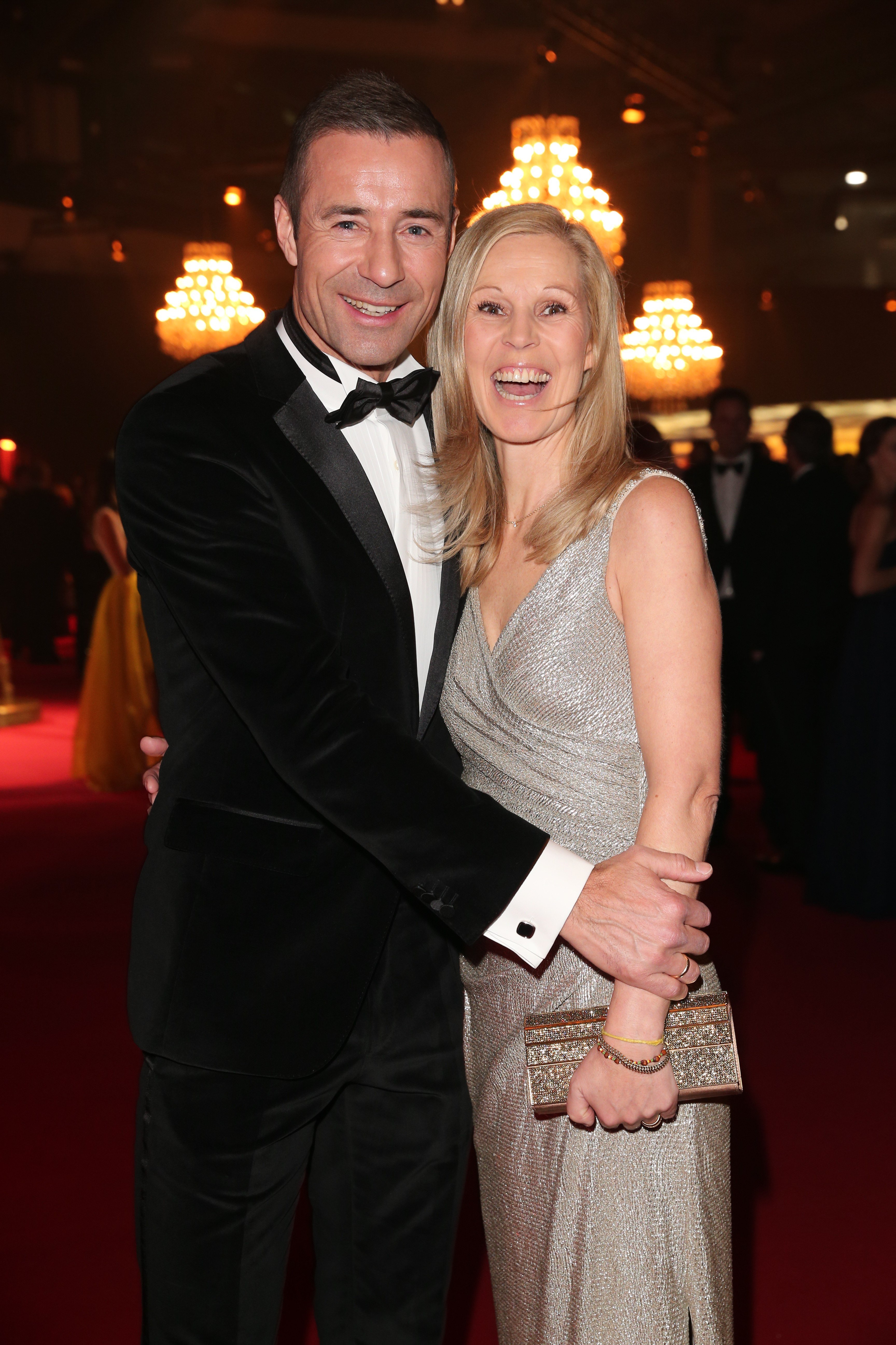 Kai Pflaume und seine Frau Ilke Pflaume während des Empfangs der Goldenen Kamera 2016 am 6. Februar 2016 in Hamburg. | Quelle: Getty Images