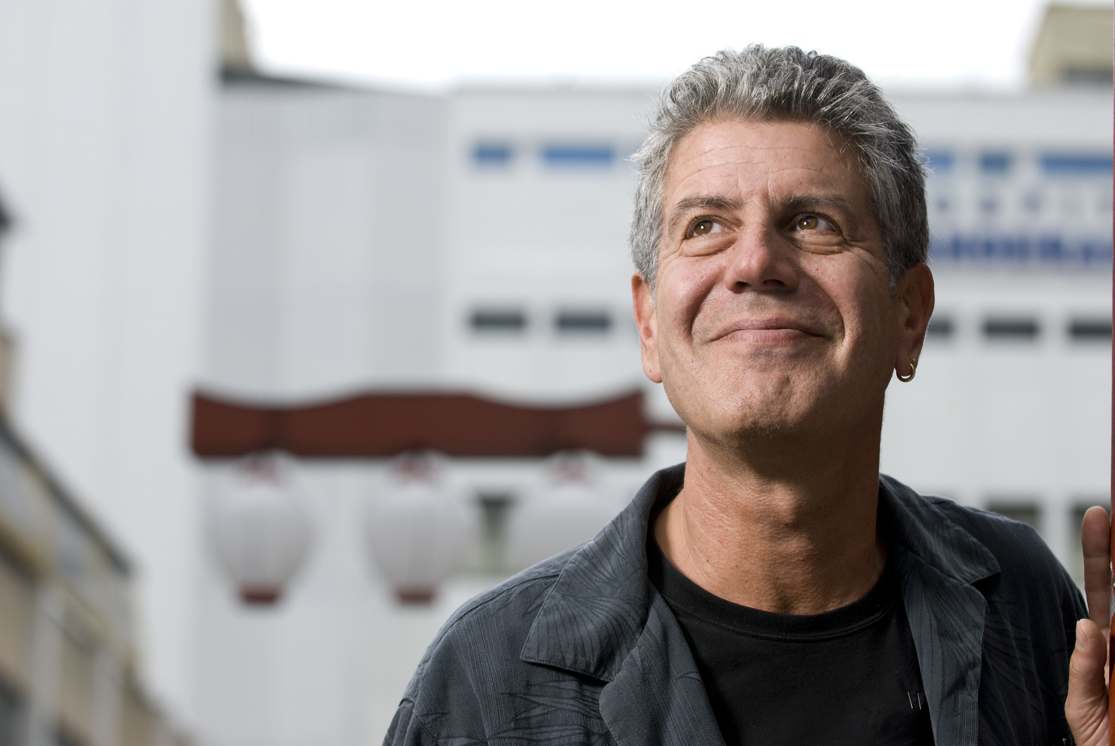 Anthony Bourdain in Sao Paulo, Brazil while filming “No Reservations" for the Travel Channel on February 1, 2007. | Source:  Getty Images