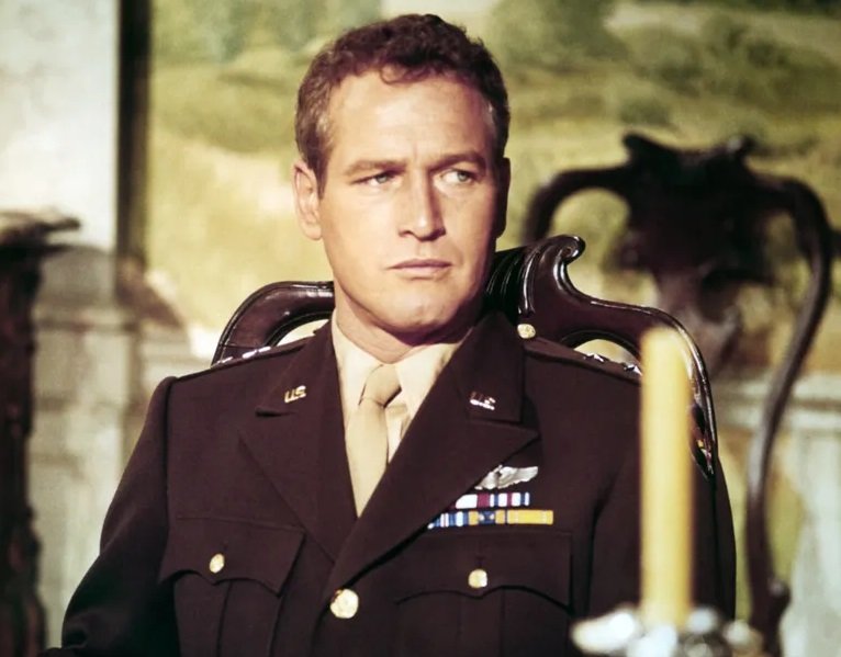 Paul Newman en el rodaje de 'La guerra secreta de Harry Frigg' en 1968. | Foto: Getty Images