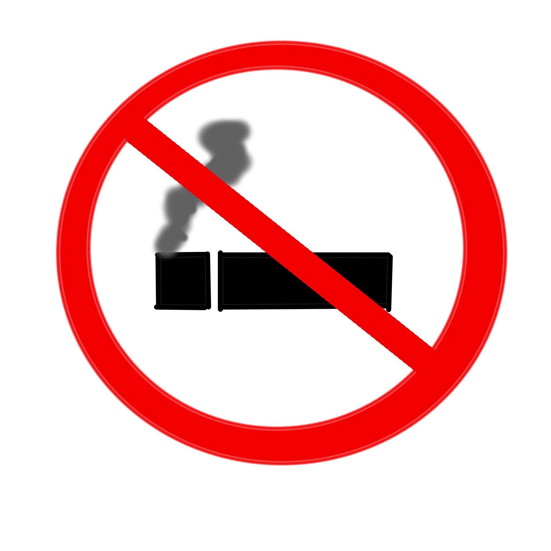 Plaque de défense de fumer. | Photo : Pixabay