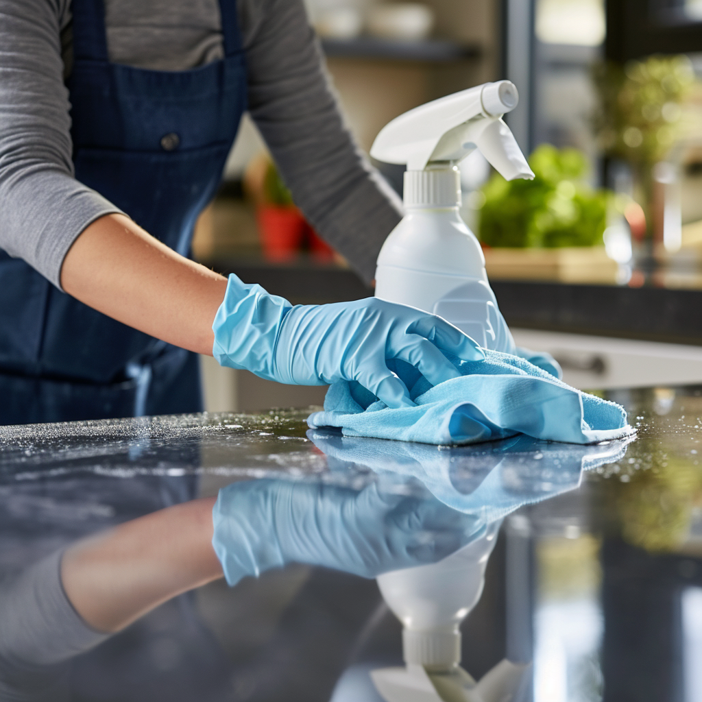 A woman cleaning | Source: Midjourney