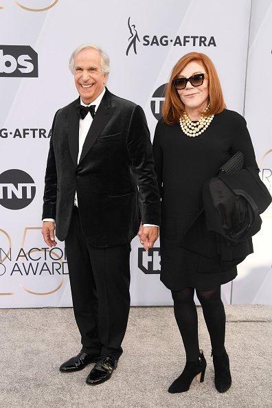 Henry Winkler and Stacey Weitzman attend the 25th Annual Screen Actors Guild Award | Photo: Getty Images