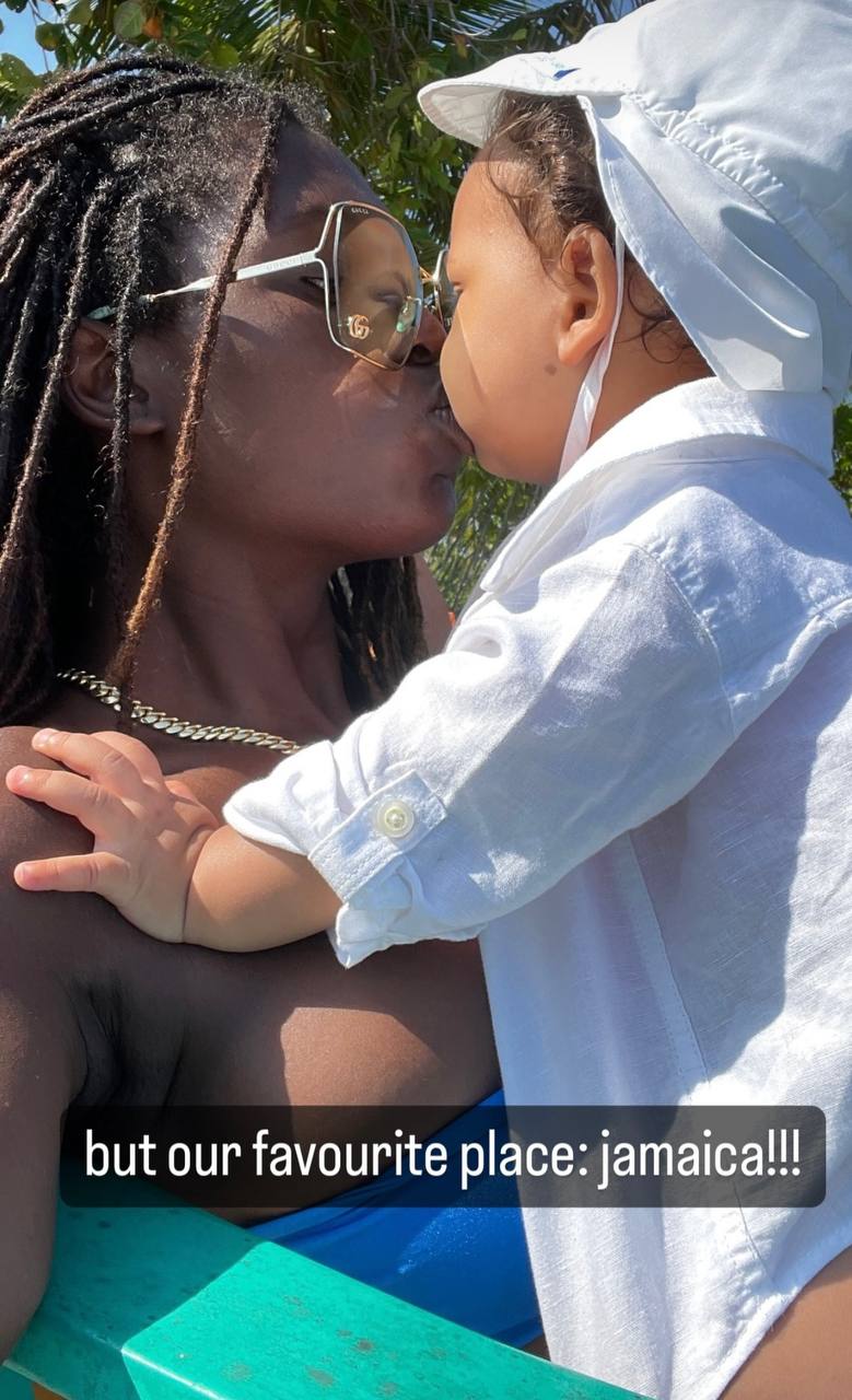 Jodie Turner-Smith shares a moment with her daughter during a trip to Jamaica | Source: Instagram/jodiesmith