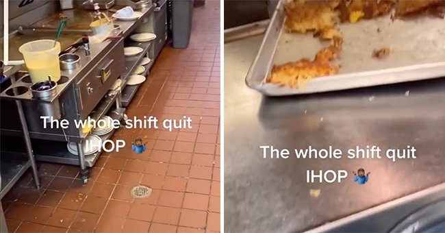 A TikToker shows viewers the inside of an empty IHOP kitchen | Photo: TikTok/dj20grand