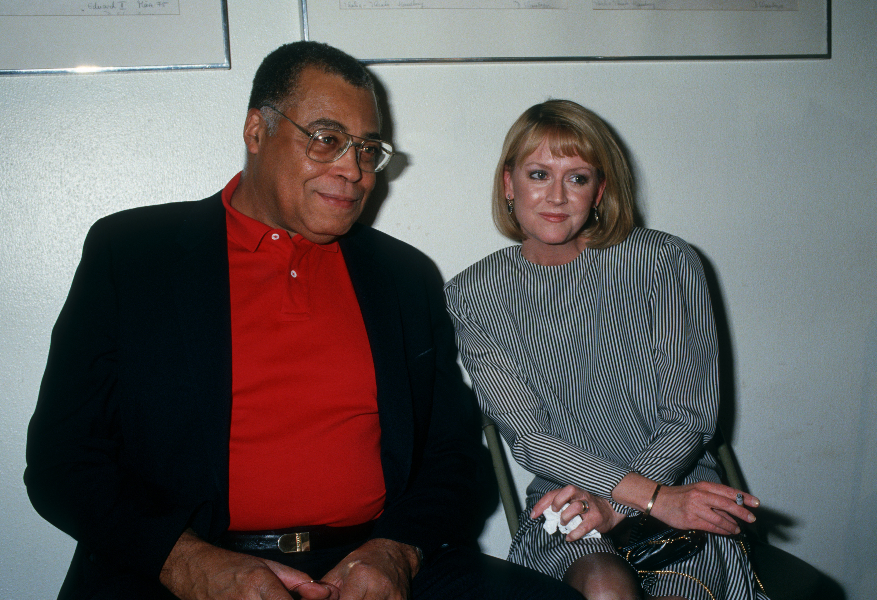 James Earl Jones and Cecelia Hart at the premiere of 