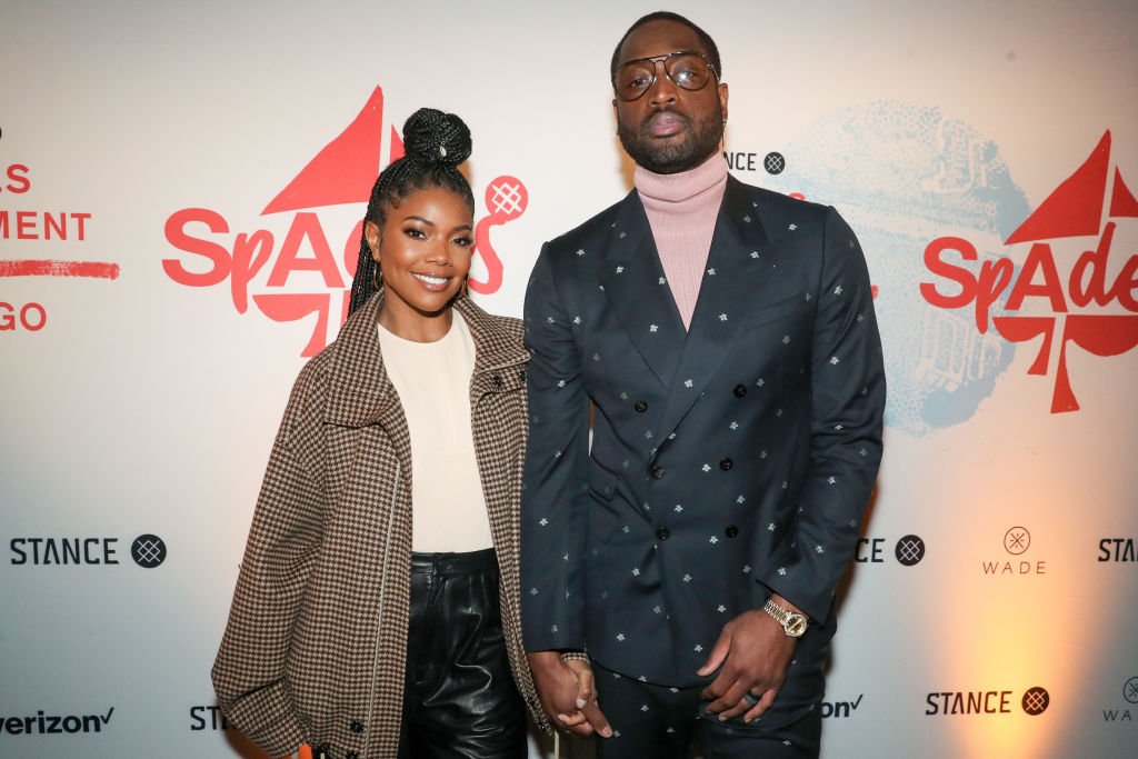 Gabrielle Union and Dwyane Wade attend Stance Spades at the NBA All-Star 2020. | Photo: Getty images