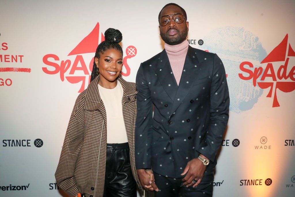 Gabrielle Union and Dwyane Wade attend Stance Spades at the NBA All-Star 2020| Photo: Getty images