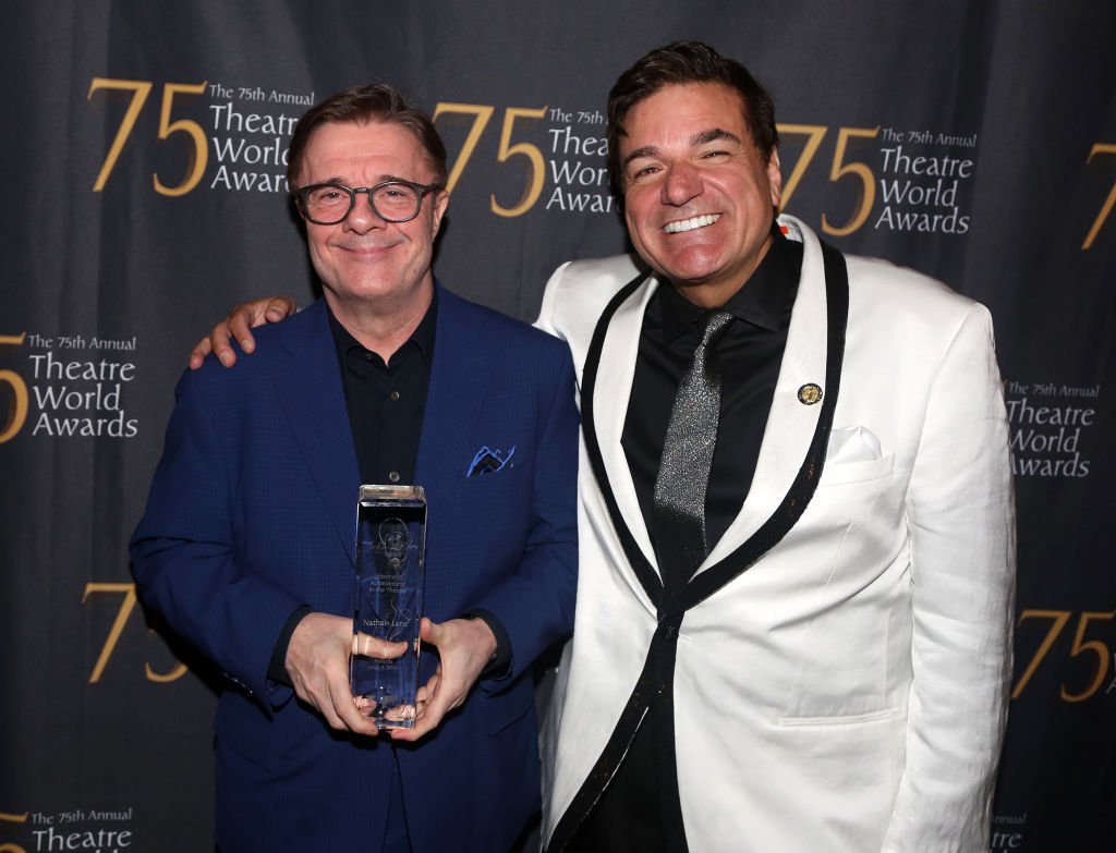 Nathan Lane and Theatre World President Dale Badway pose at the 75th Annual Theatre World Awards at The Neil Simon Theatre on June 3, 2019. | Photo: Getty Images