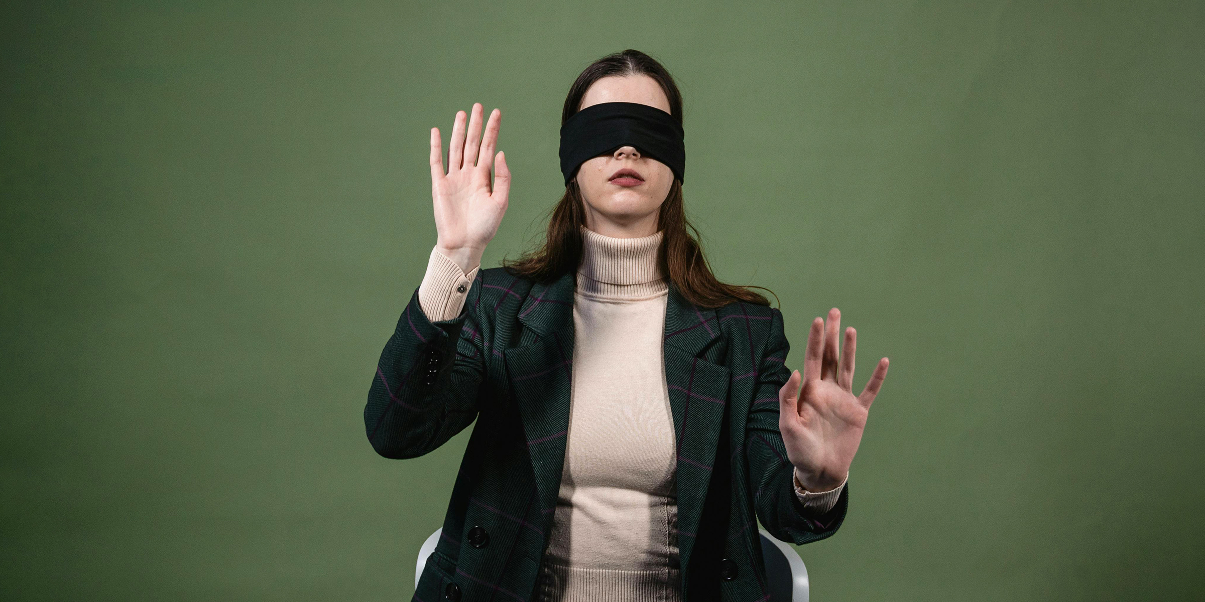 A blindfolded woman | Source: Pexels