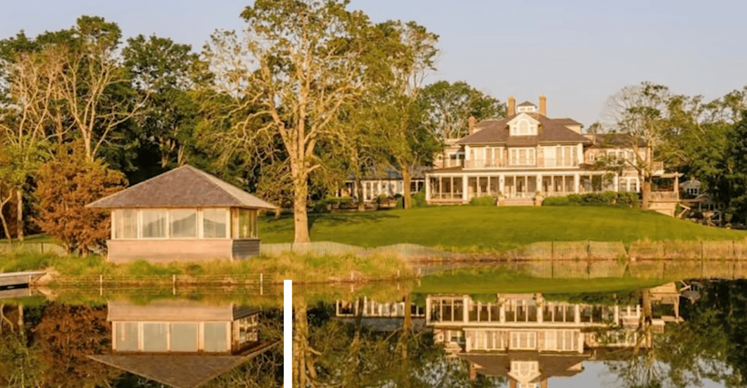 Strongheart Manor, Richard Gere's former property located on the peninsula of North Haven, Long Island | Photo: YouTube/New York Post
