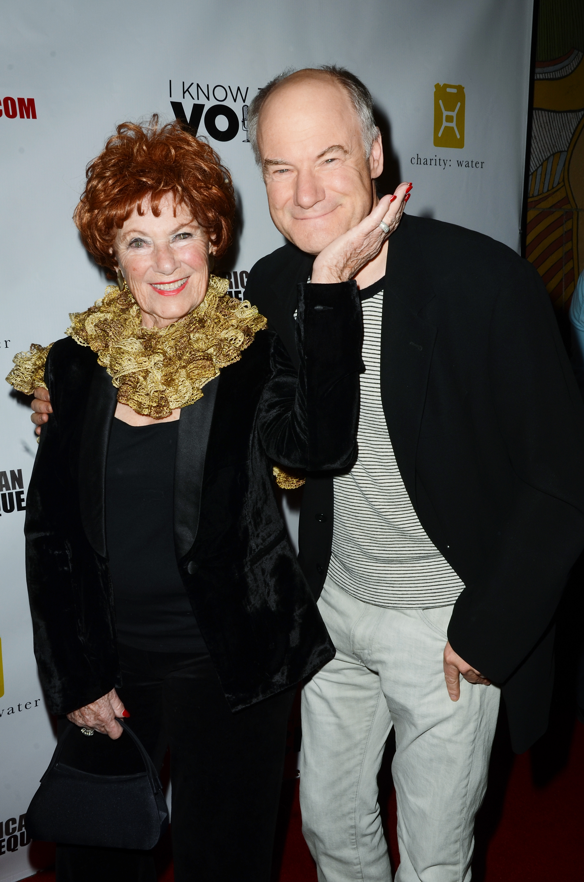 Marion Ross and her son Jim arrive at "I Know That Voice" Los Angeles premiere at American Cinematheque's Egyptian Theatre on November 6, 2013 in Hollywood, California | Source: Getty Images