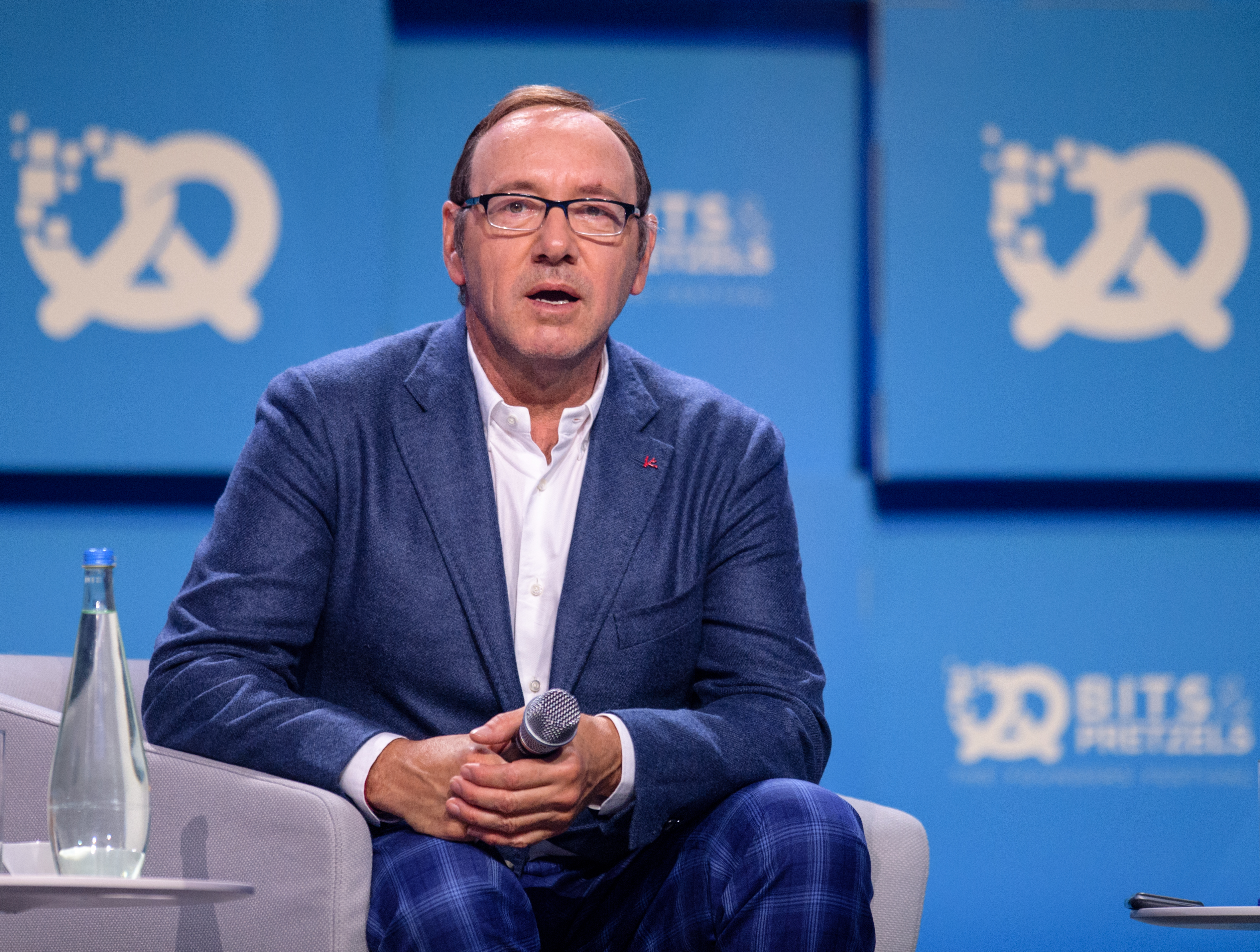 Kevin Spacey speaks at the Bits and Pretzels founders' and investors' festival on September 24, 2017, in Munich, Germany. | Source: Getty Images