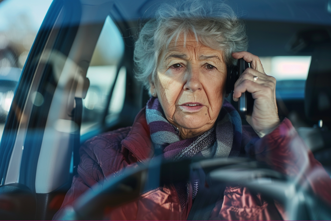 A woman speaking on the phone | Source: MidJourney