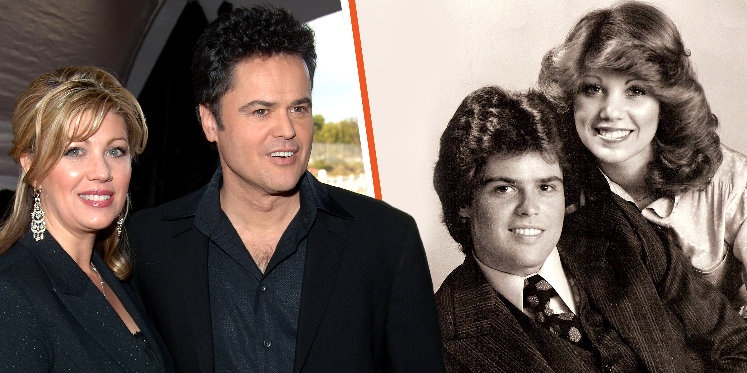 Donny Osmond and Wife Debbie | Young Donny Osmond and Wife Debbie | Source: Getty Images | https://www.instagram.com/donnyosmond/