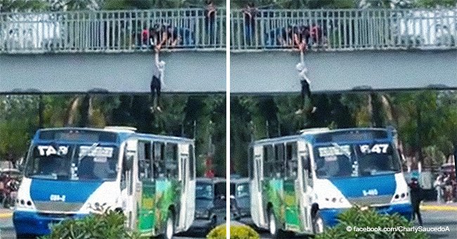 Heroic bus driver saves woman who was ready to end her life by jumping off a bridge