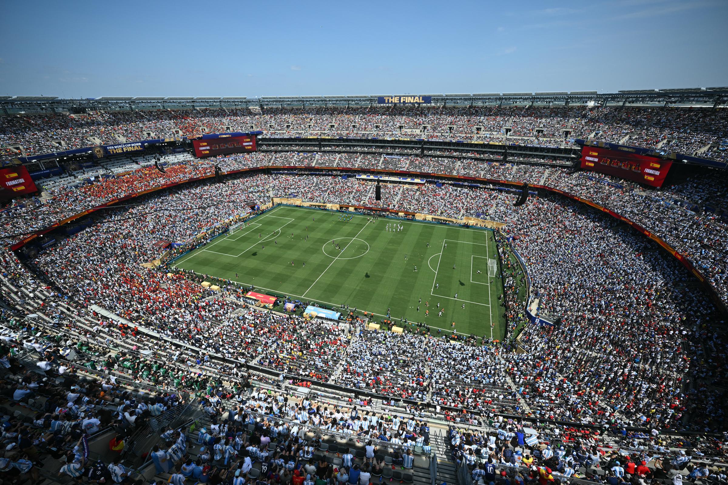 Beyoncé and Jay-Z were among the crowd gathered for the final match between Spain and Argentina at New York/New Jersey Stadium on July 19, 2026, in East Rutherford, New Jersey. | Source: Getty Images