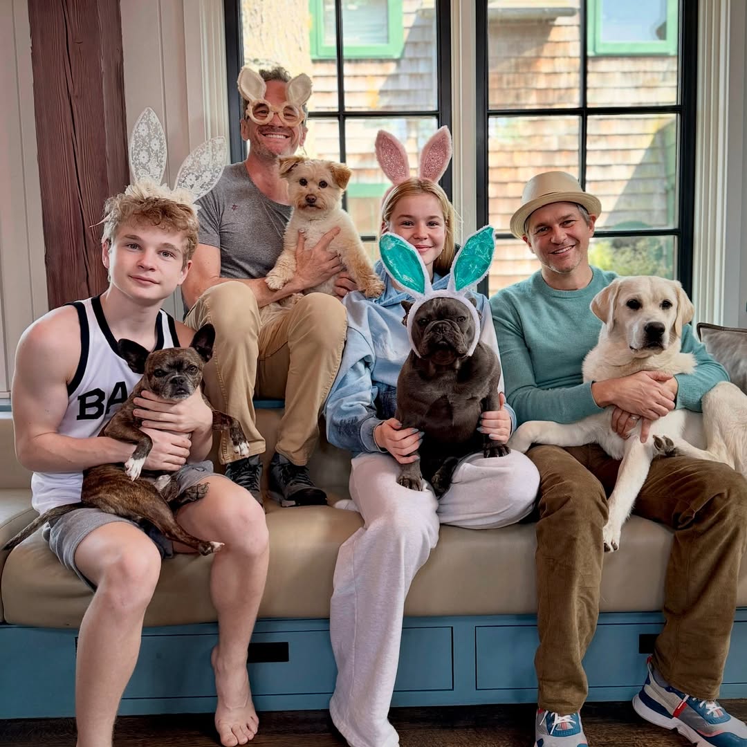 Neil Patrick Harris and his partner with their children from a post dated April 20, 2025. | Source: Instagram/nph