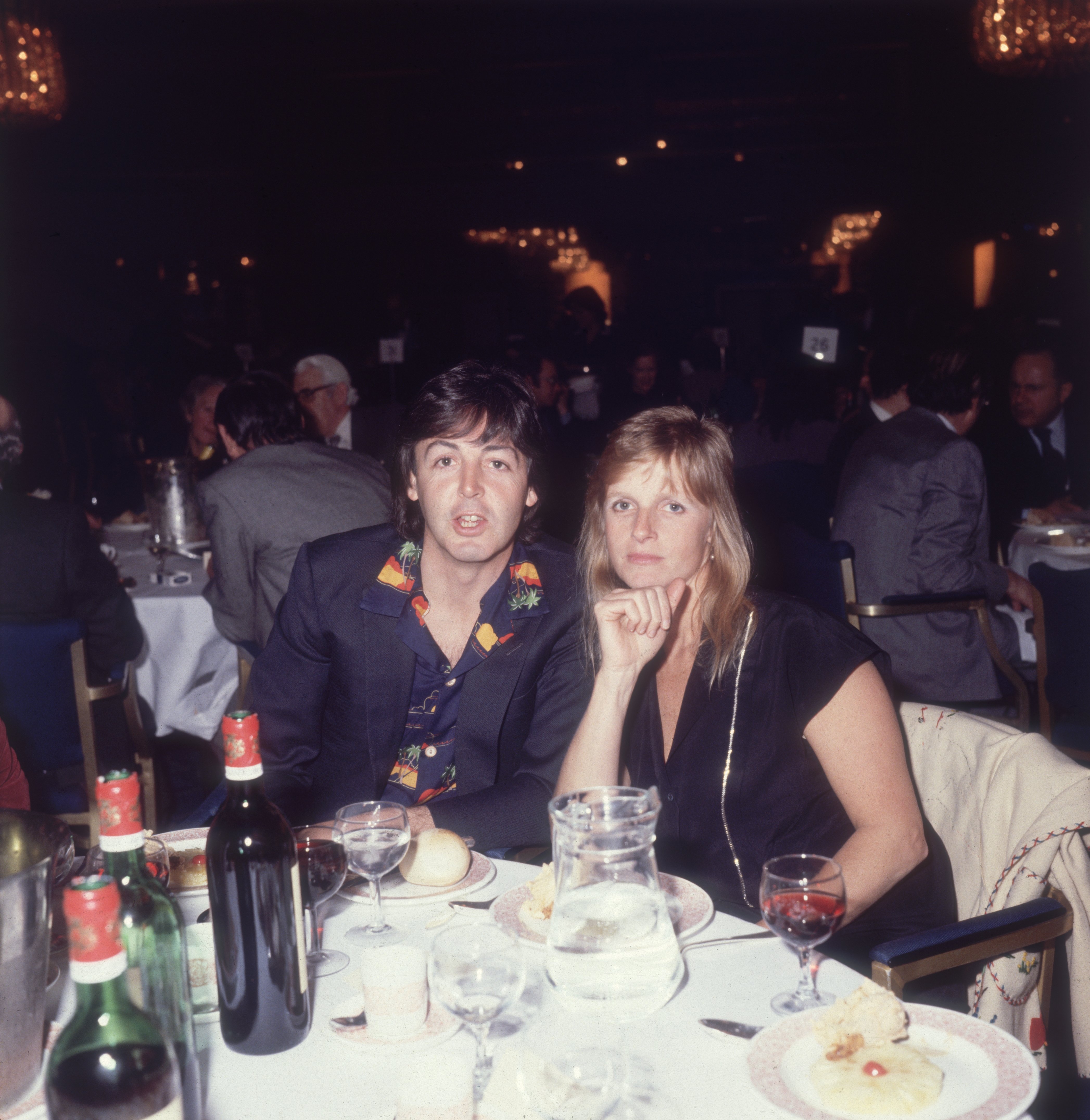 Paul McCartney and Linda McCartney at Grosvenor House Hotel, 9th May 1980 | Source: Getty Images