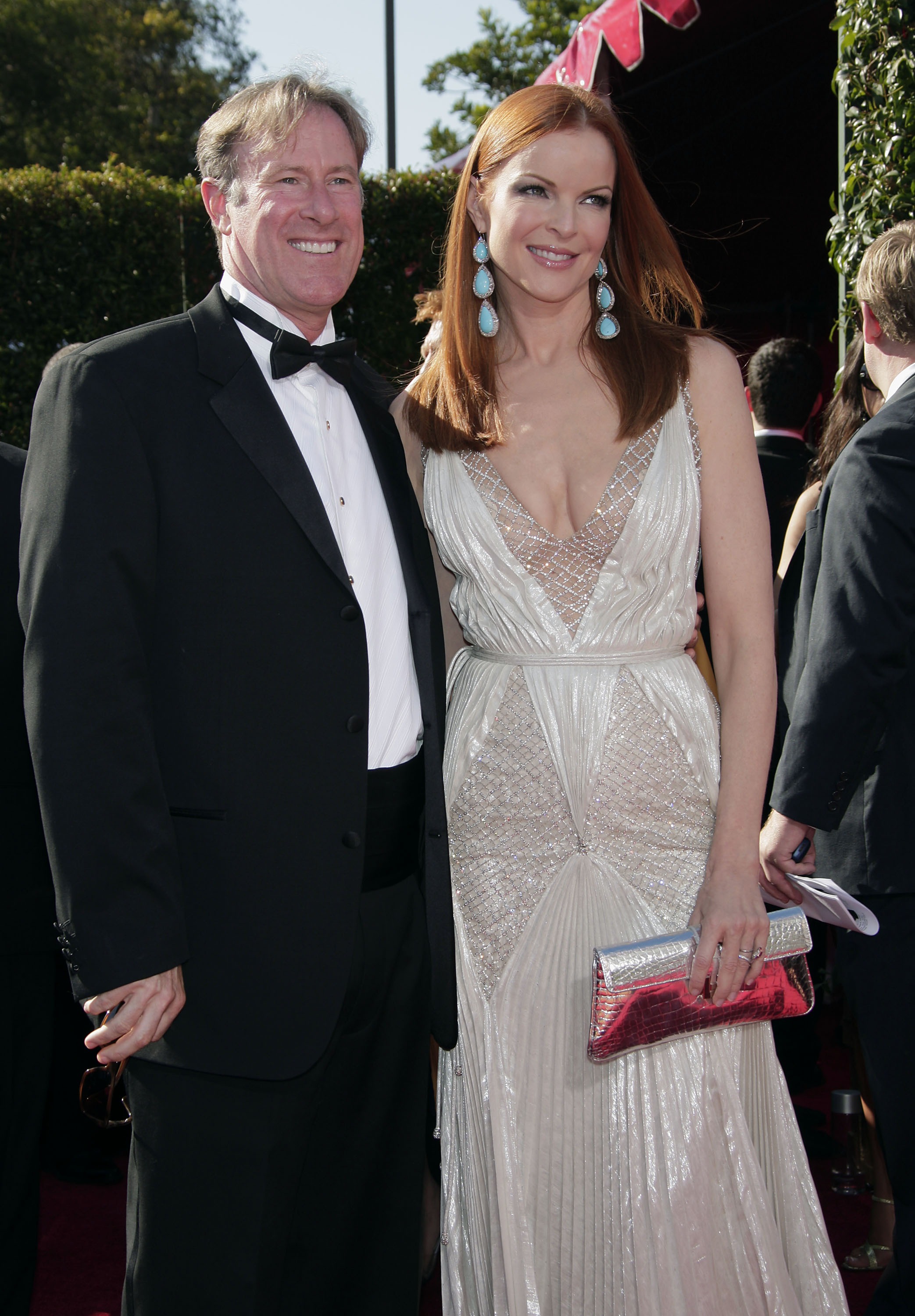 Marcia Cross and Tom Mahoney at the 59th Annual Primetime Emmy Awards on September 16, 2007 in Los Angeles, California. | Source: Getty Images