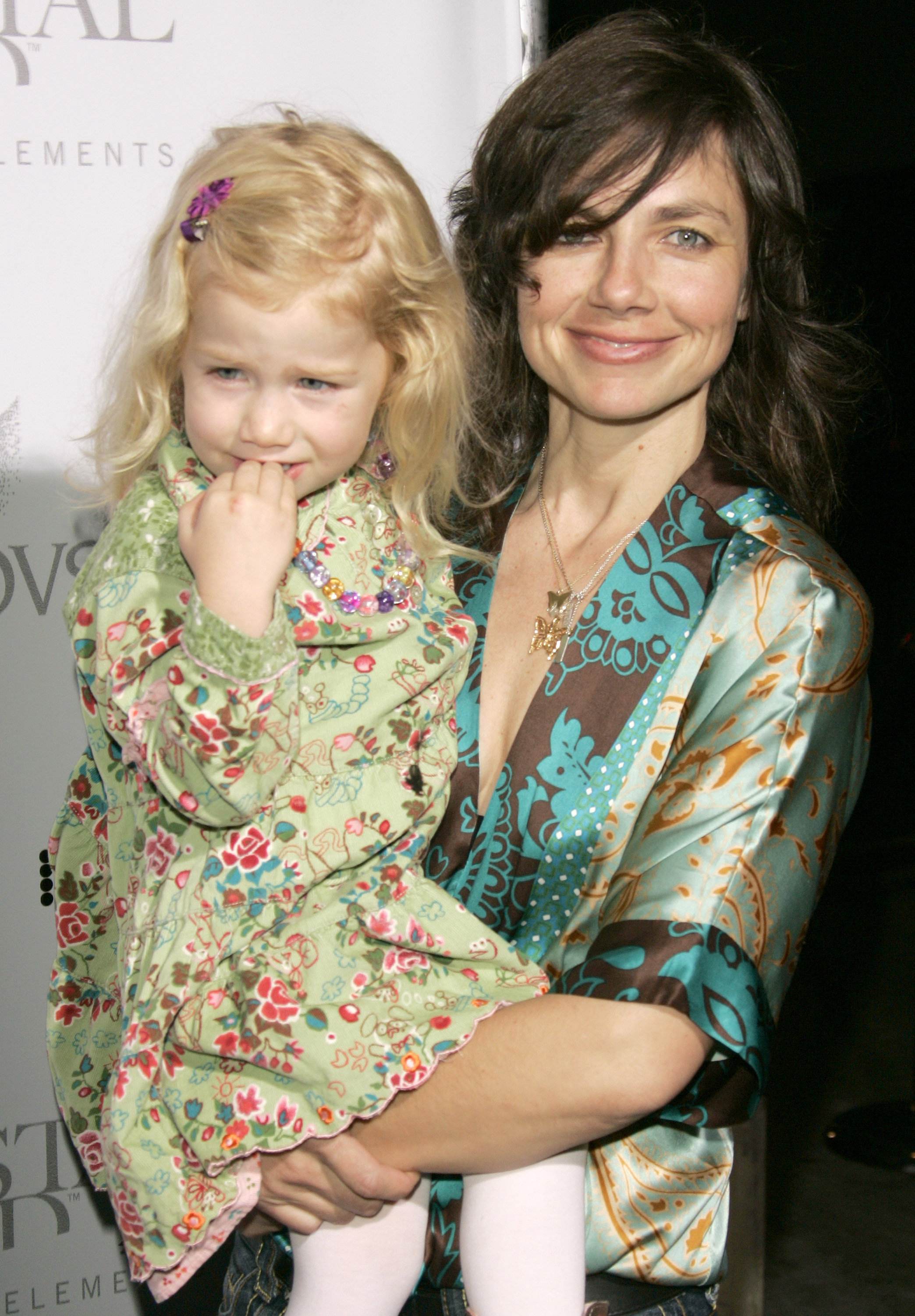 Justine Bateman and daughter Gianetta during Swarovski Runway Rocks LA - Arrivals at ACE Gallery in Los Angeles, California, United States | Source: Getty Images