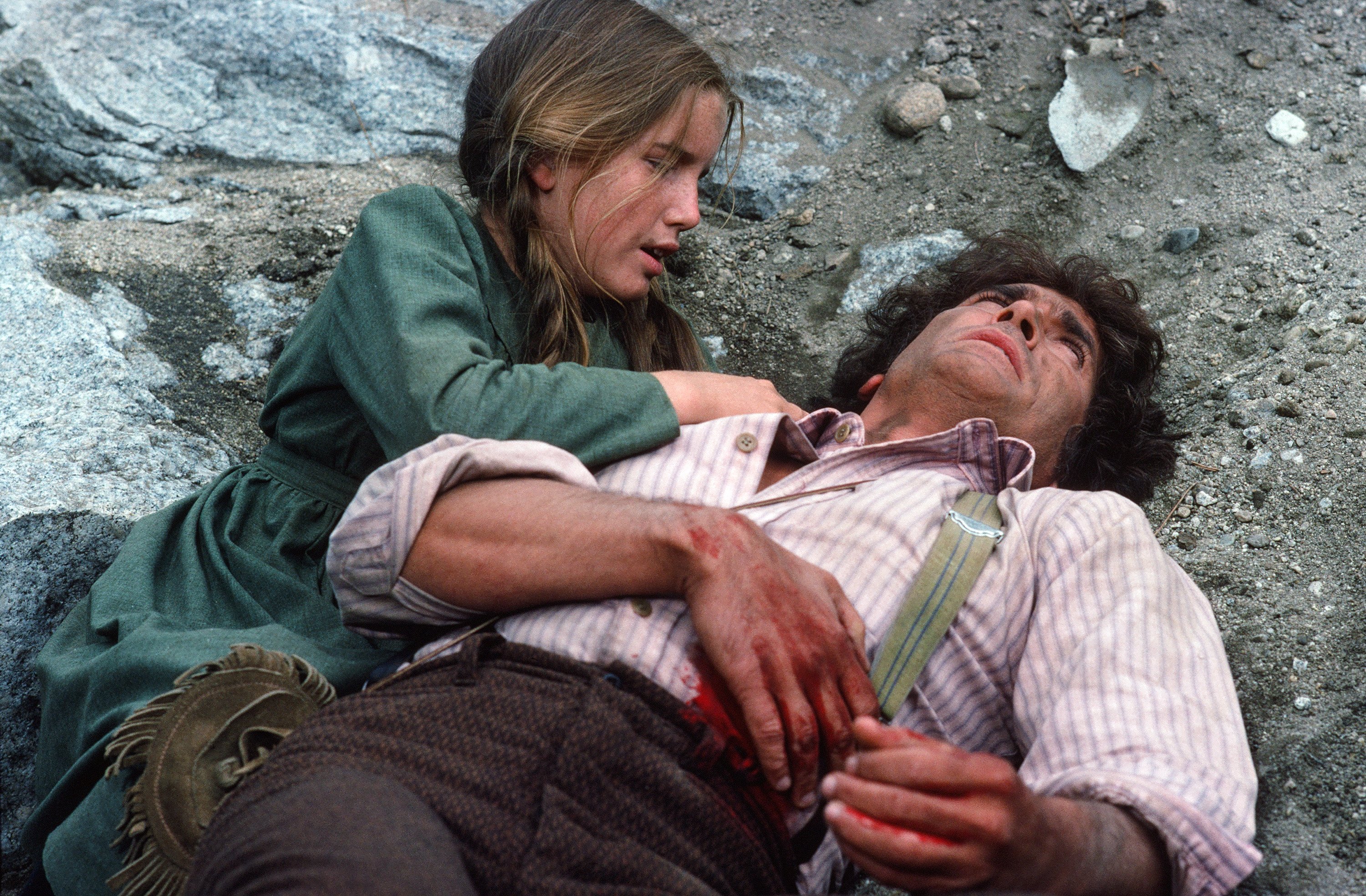 Melissa Gilbert and Michael Landon on "Little House on the Prairie," circa 1976 | Source: Getty Images