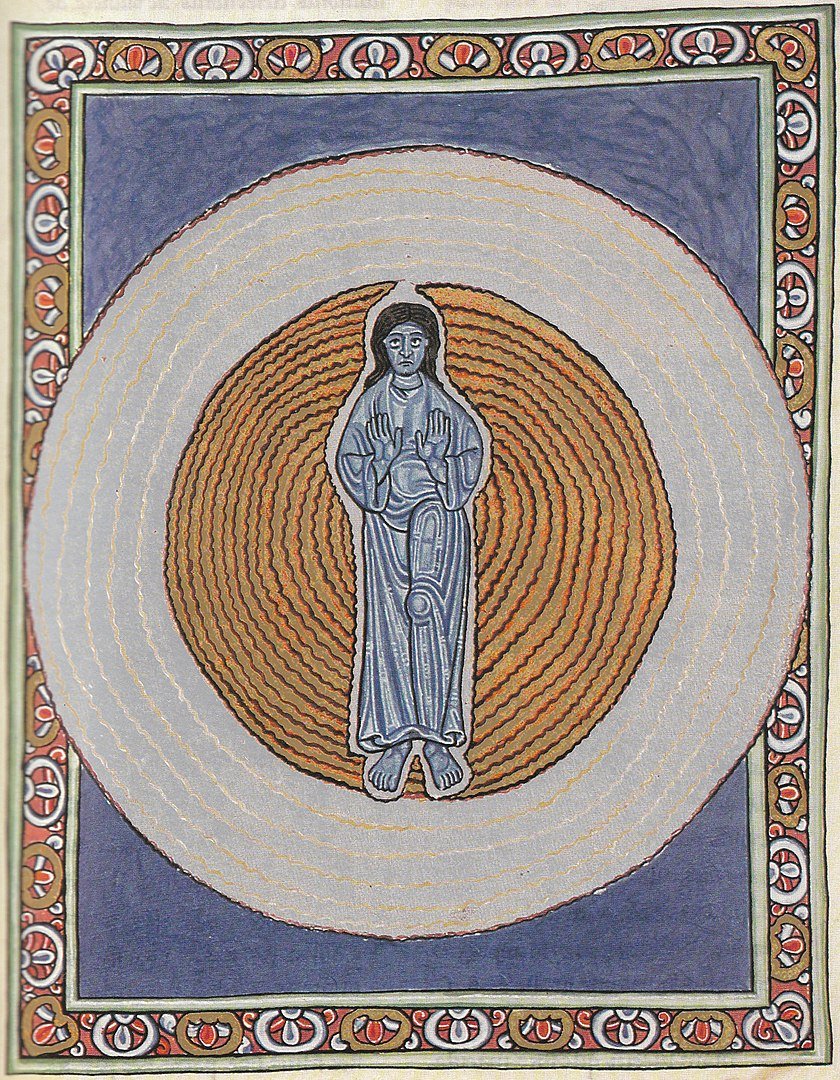 La Trinidad en su íntegra Unidad, Scivias, visión II, 2.| Fuente: Wikipedia