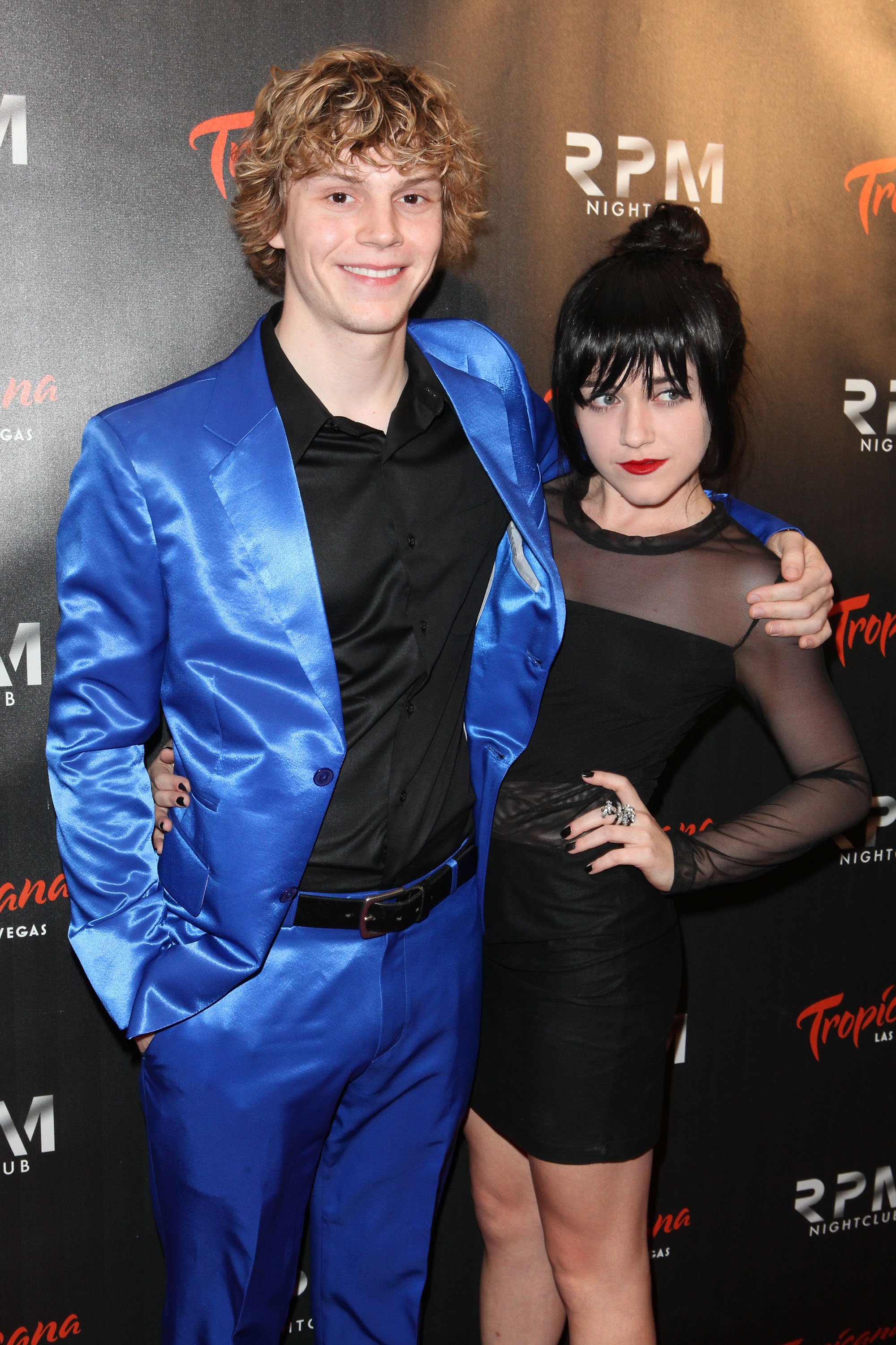 Actor Evan Peters arrives with his actress girlfriend Alexia Quinn to celebrate his birthday at the RPM Nightclub on January 28, 2012 in Las Vegas, Nevada. | Source: Getty Images