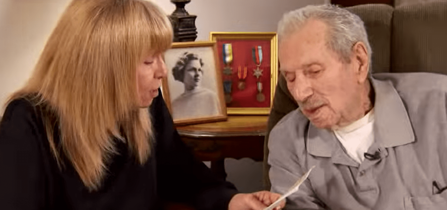 Rolf Christoffersen listening as his daughter read the letter. │ Source: youtube.com/Inside Edition