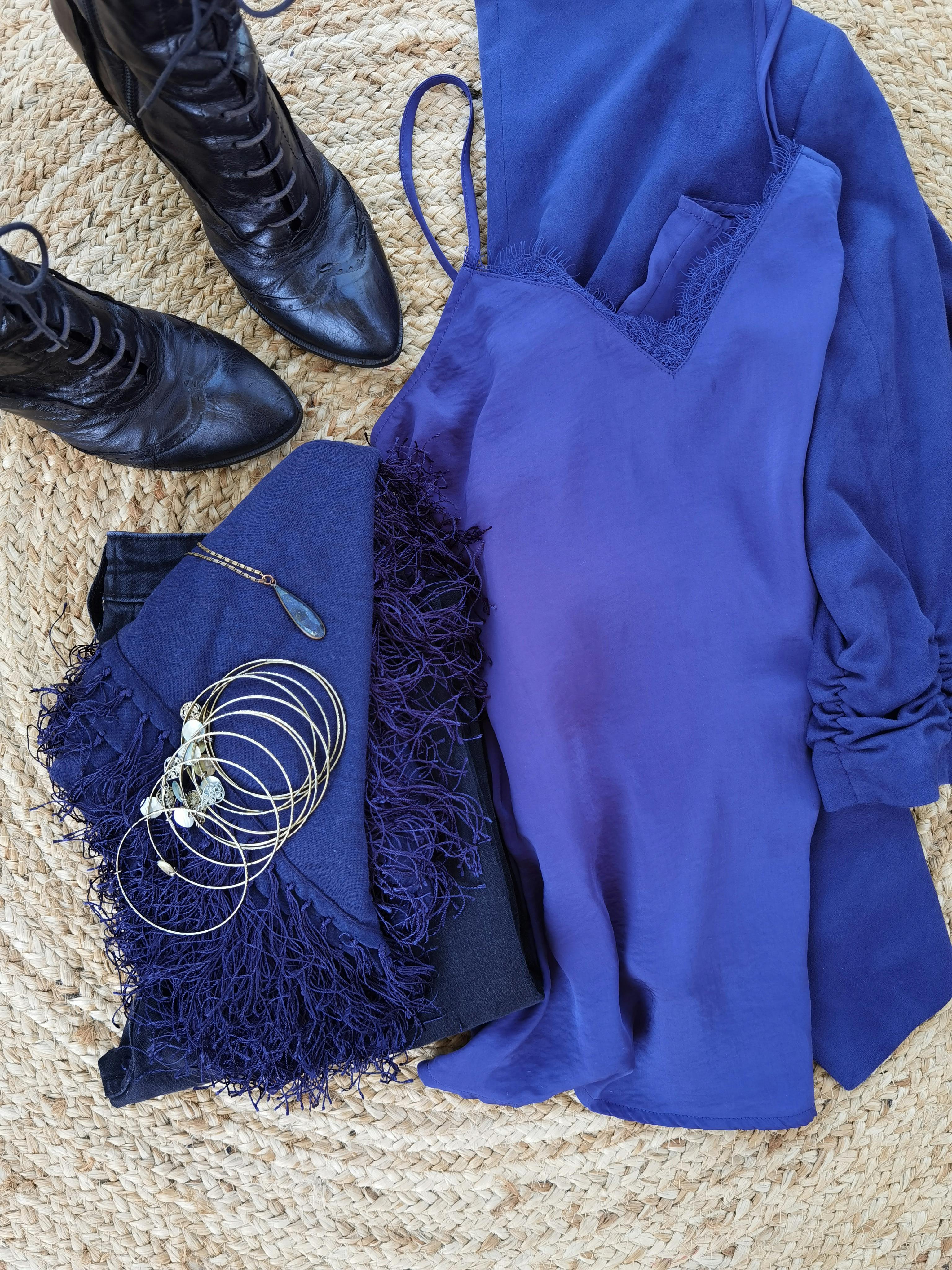 Clothing pieces in cobalt blue shade | Source: Pexels