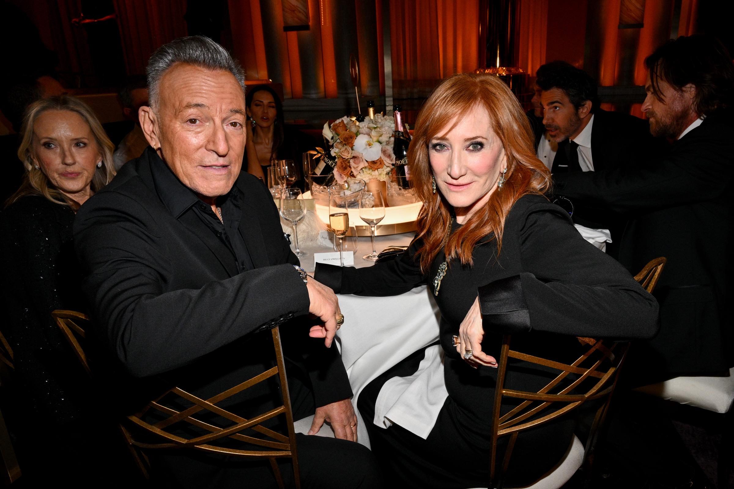 Bruce Springsteen and Patti Scialfa at the 81st Golden Globe Awards on January 7, 2024, in Beverly Hills, California. | Source: Getty Images