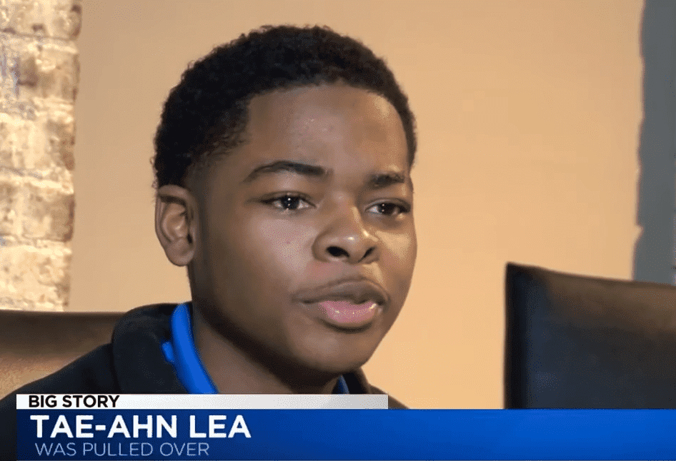 Screenshot of Tae-Ahn Lea, the teenager who was pulled over and handcuffed indiscriminately by cops. | Photo: YouTube/LEX18 News