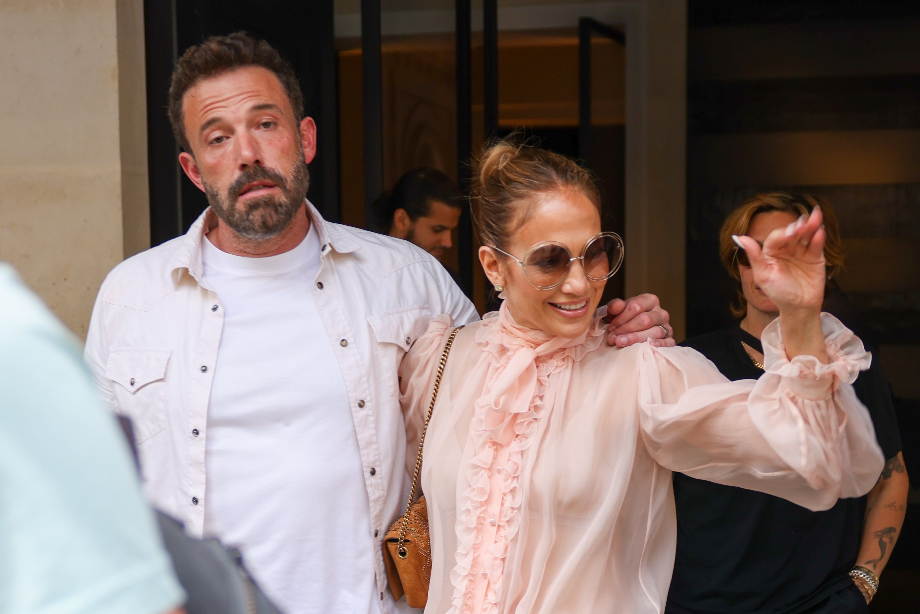 Jennifer Lopez and Ben Affleck are seen on July 25, 2022 | Source: Getty Images