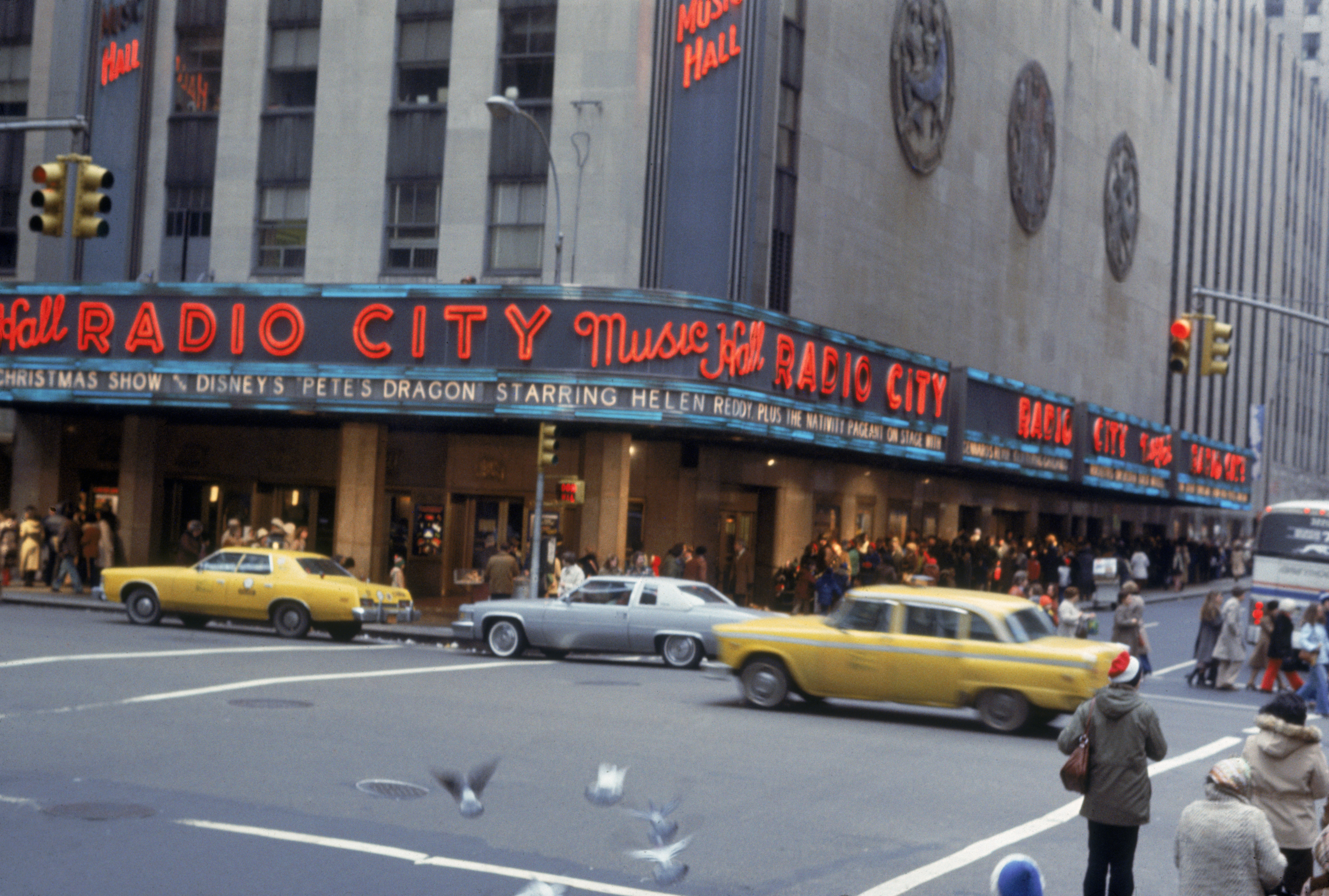 A shot of Radio City Music Hall in the Rockefeller Center, circa 1977. | Source: Getty Images