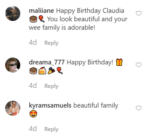 Fan comments on Claudia's post | Instagram: @claudiadeen