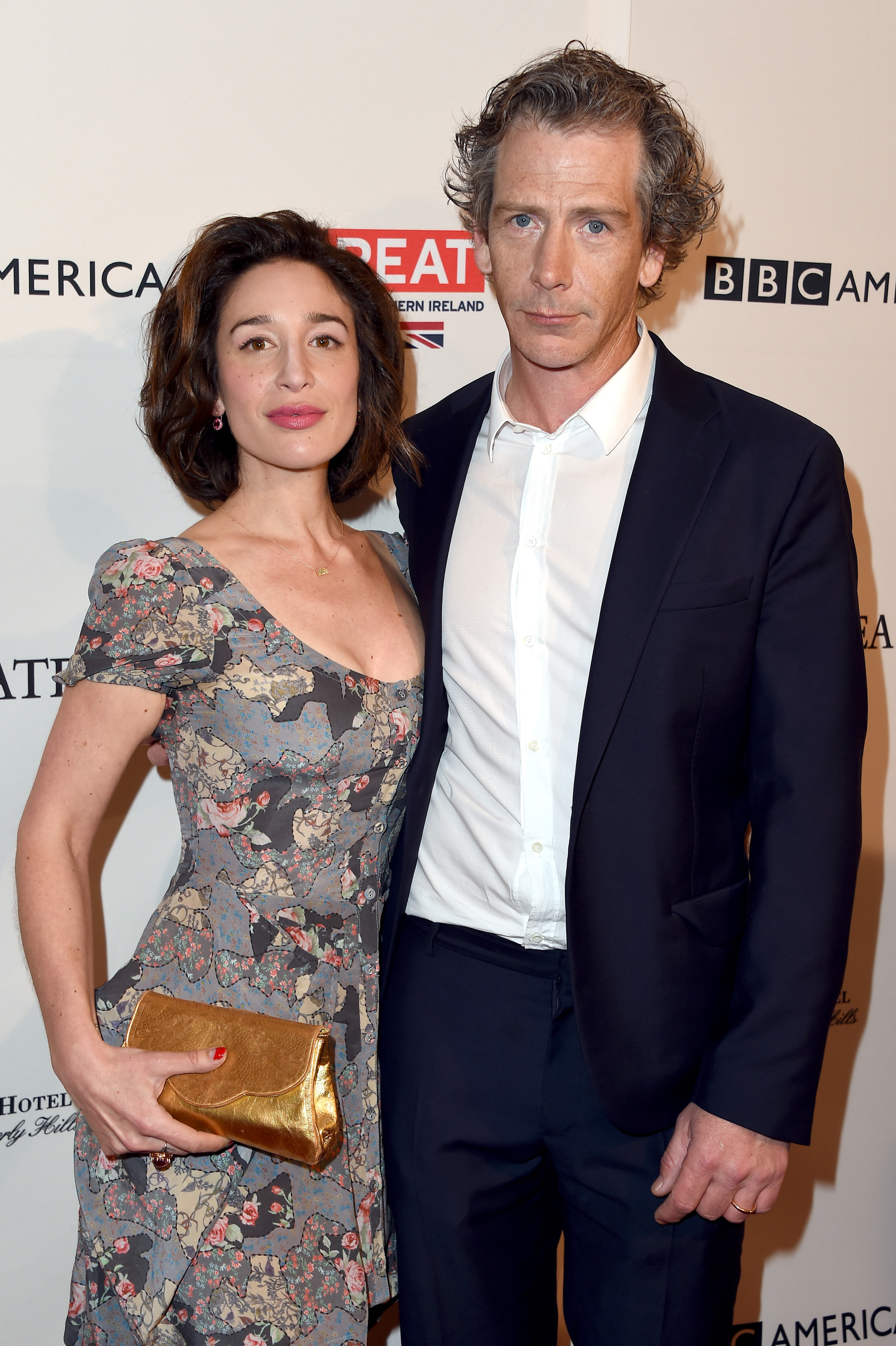 Emma Forrest and Ben Mendelsohn at the BAFTA Tea Party on January 9, 2016, in Los Angeles, California. | Source: Getty Images