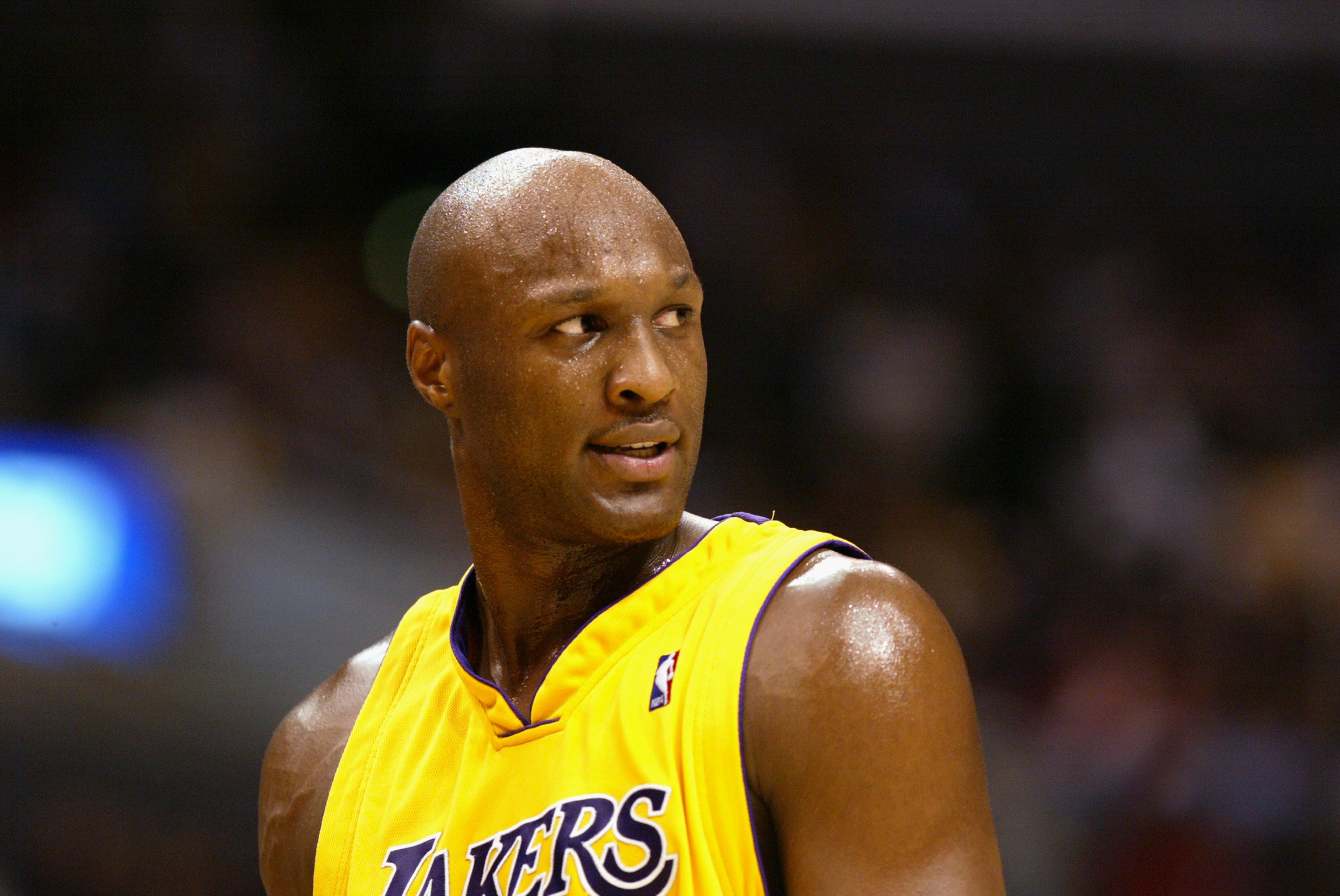 Lamar Odom during a Los Angeles Lakers game against the Denver Nuggets on Nov. 2, 2004 in California | Photo: Getty Images