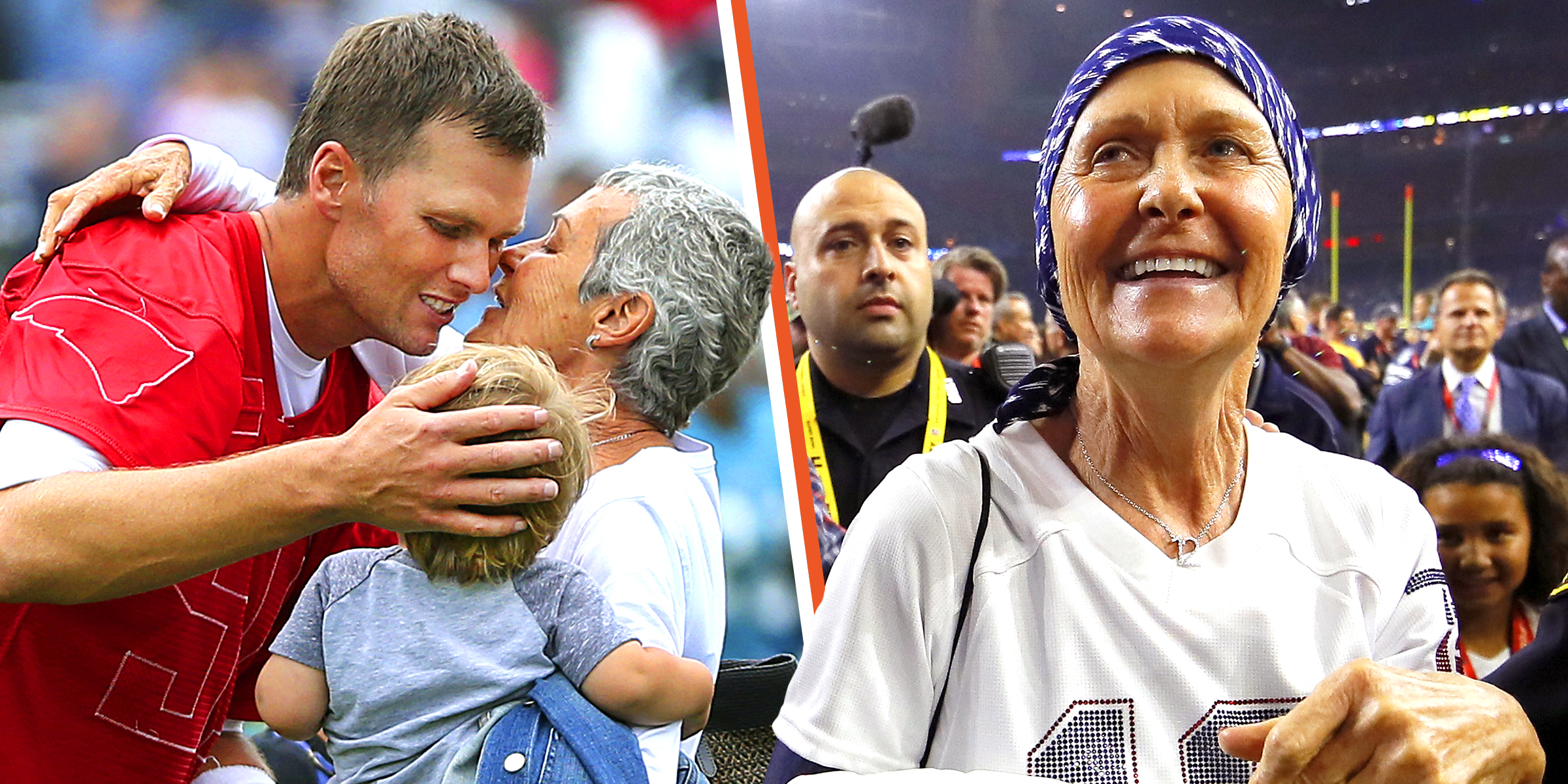 Tom Brady with his mother and nephew | Tom Brady's mother | Source: Getty Images