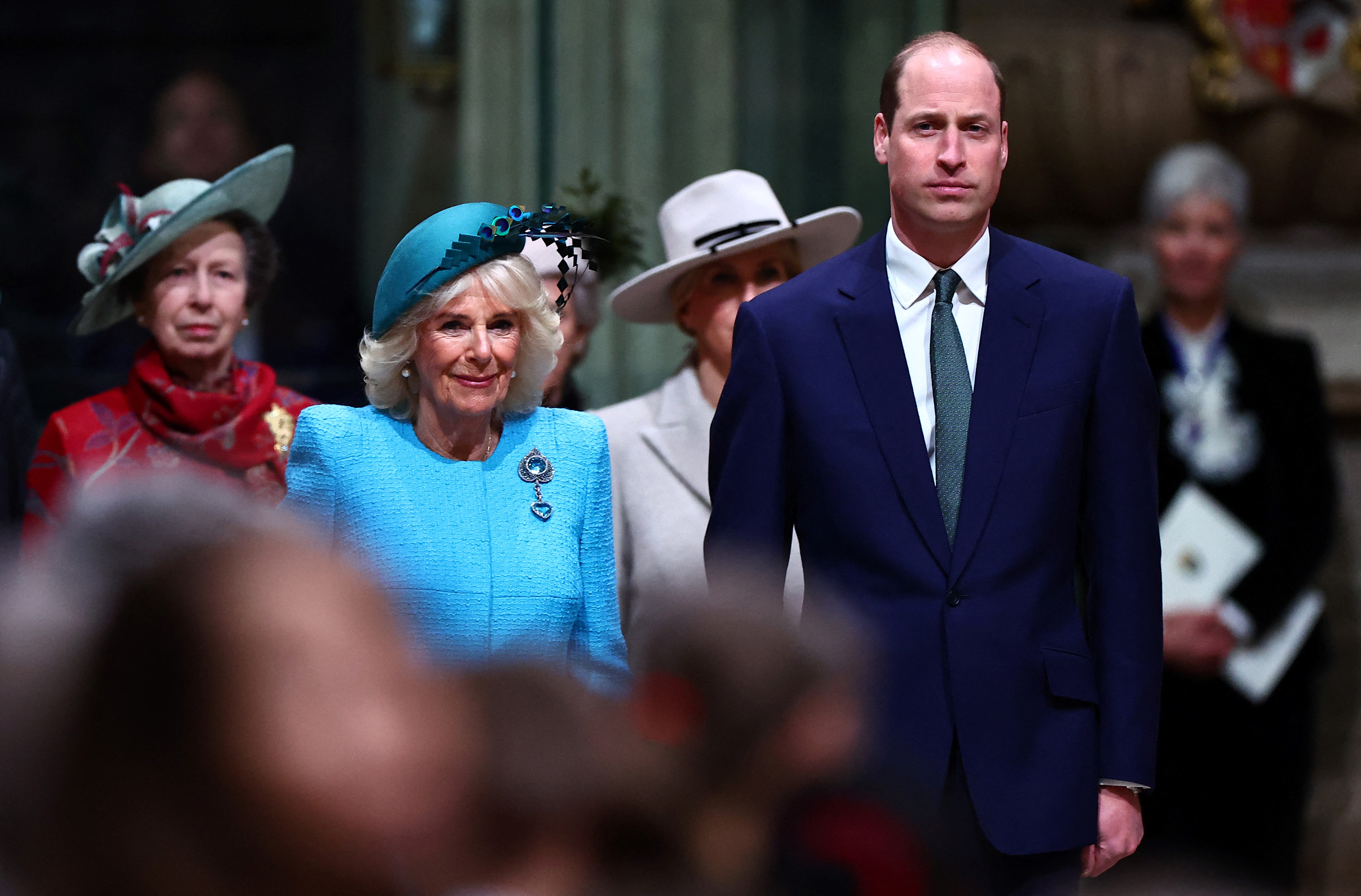 Queen Camilla and Prince William at the 2024 Commonwealth Day Service at Westminster Abbey on March 11, 2024 in London, England | Source: Getty Images